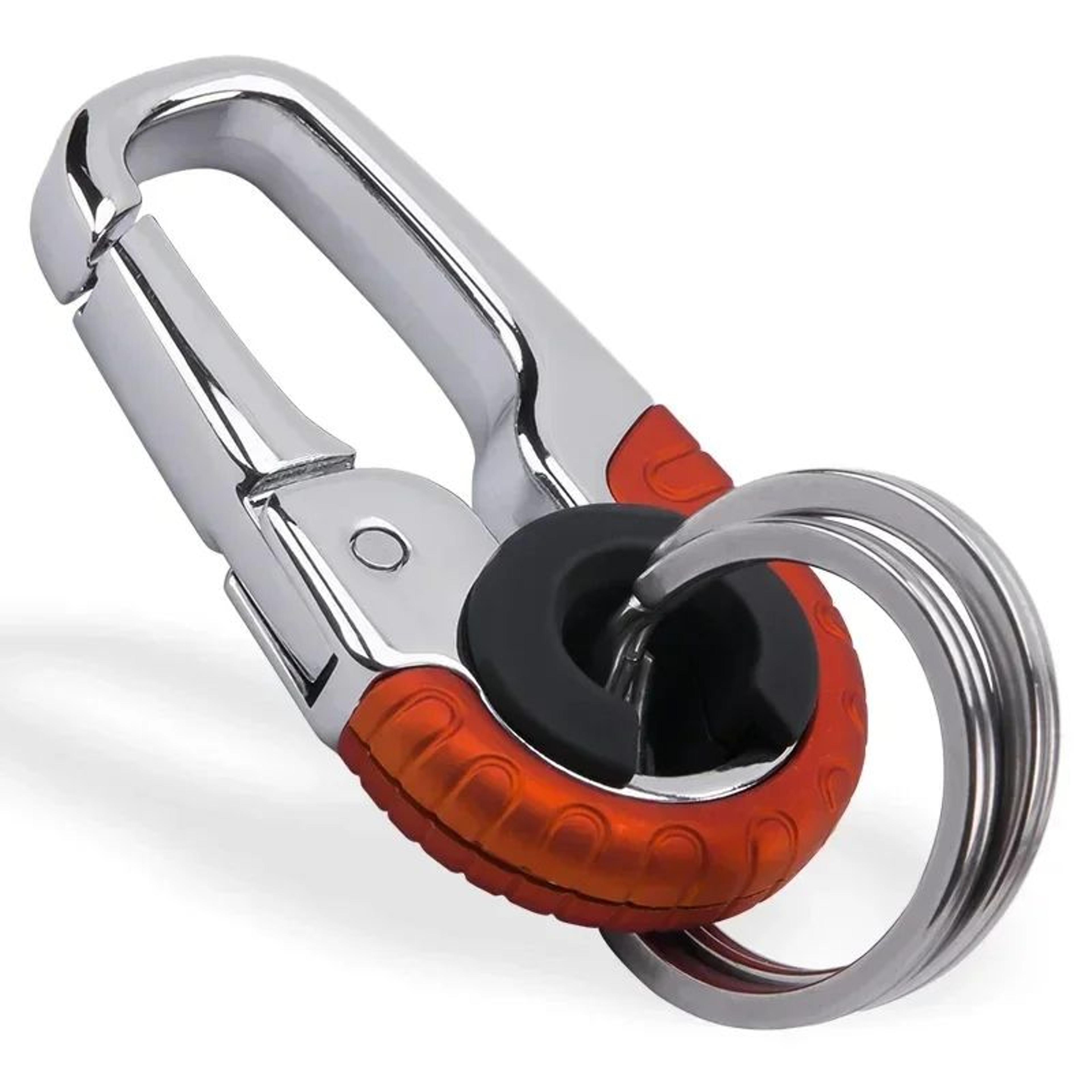 Stainless Steel Keychain Buckle For Men With Carabiner Hook Durable Key Ring Clip For Car Keys And  11