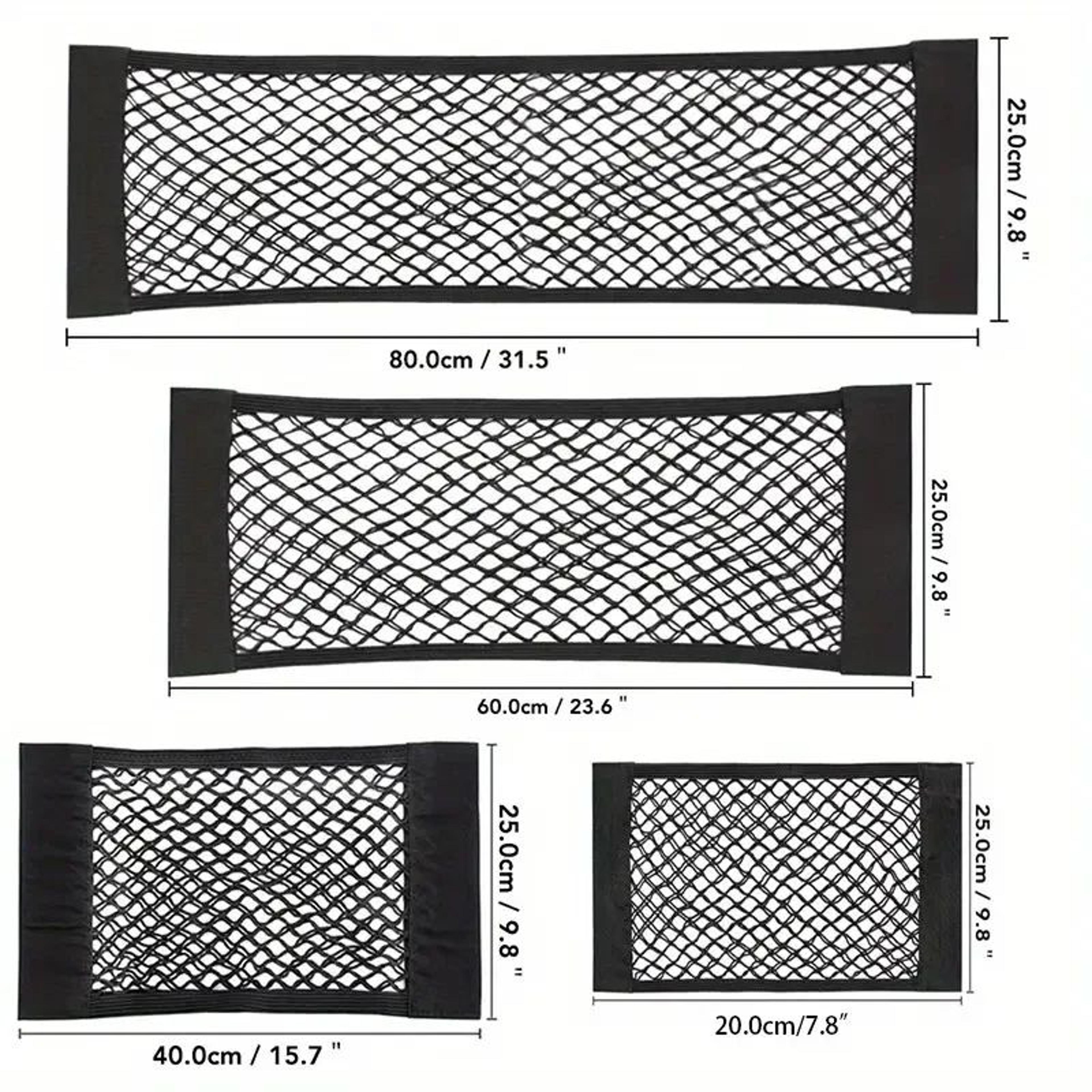 Universal Car Storage Net Double Mesh Trunk Organizer For Fire Extinguisher And Cargo Elastic Vehic 1