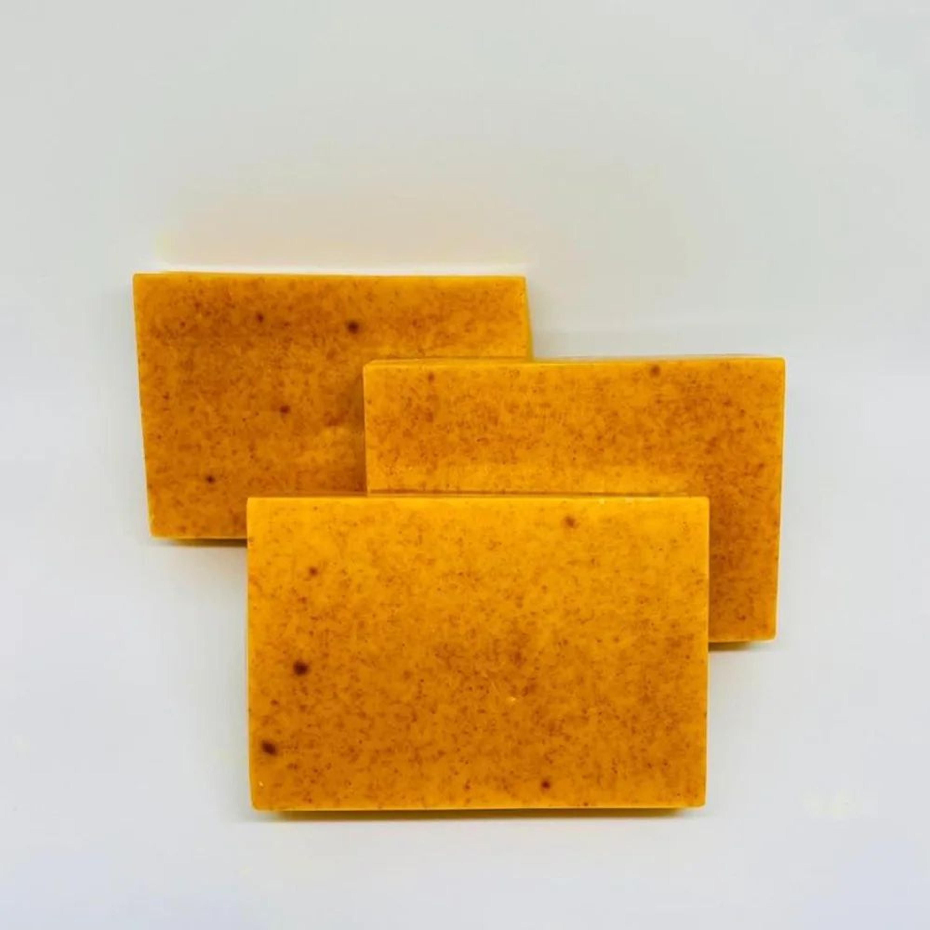 Turmeric Lemon Kojic Acid Handmade Soap For Face And Body Brightening Cleansing Bar For Shower And  2