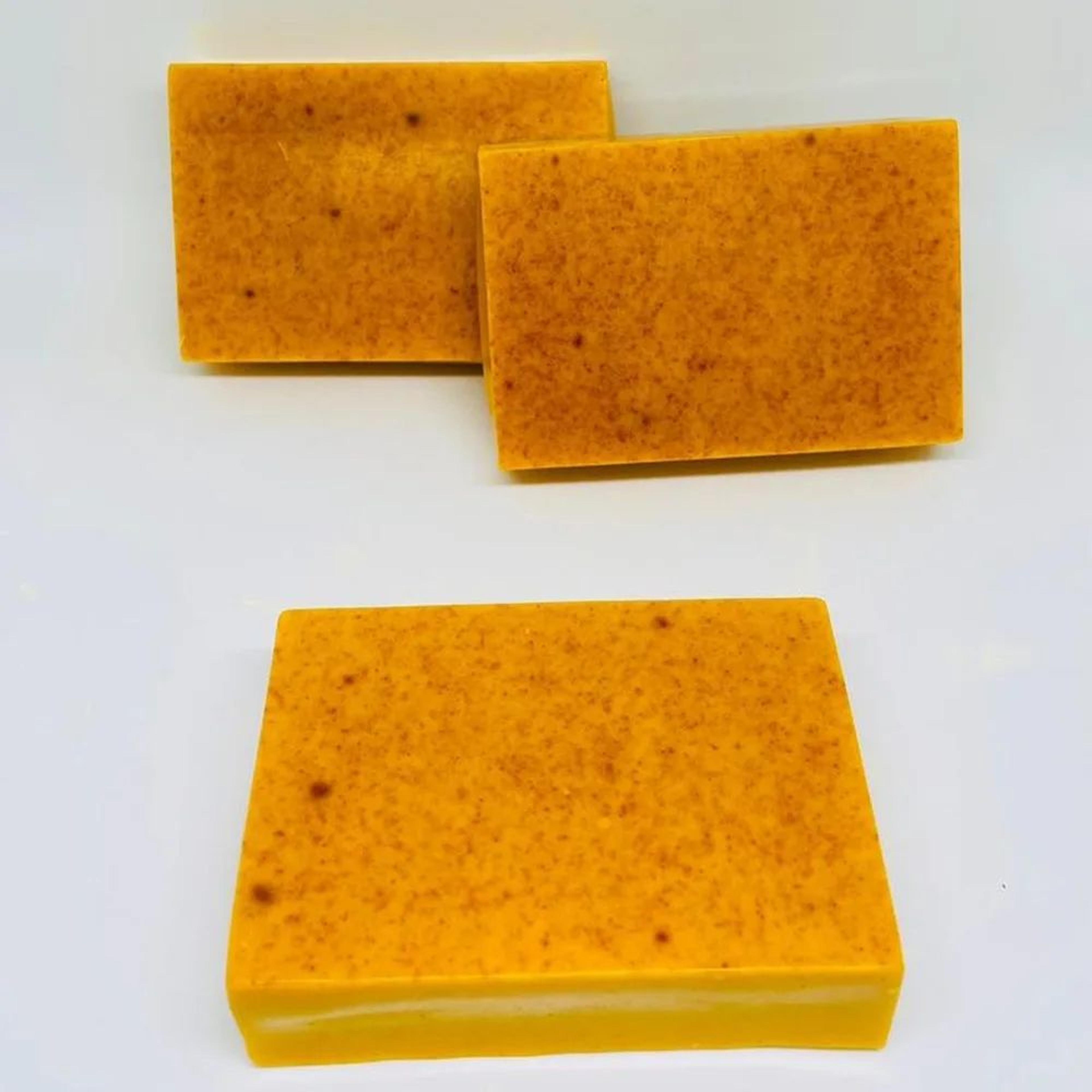 Turmeric Lemon Kojic Acid Handmade Soap For Face And Body Brightening Cleansing Bar For Shower And  3
