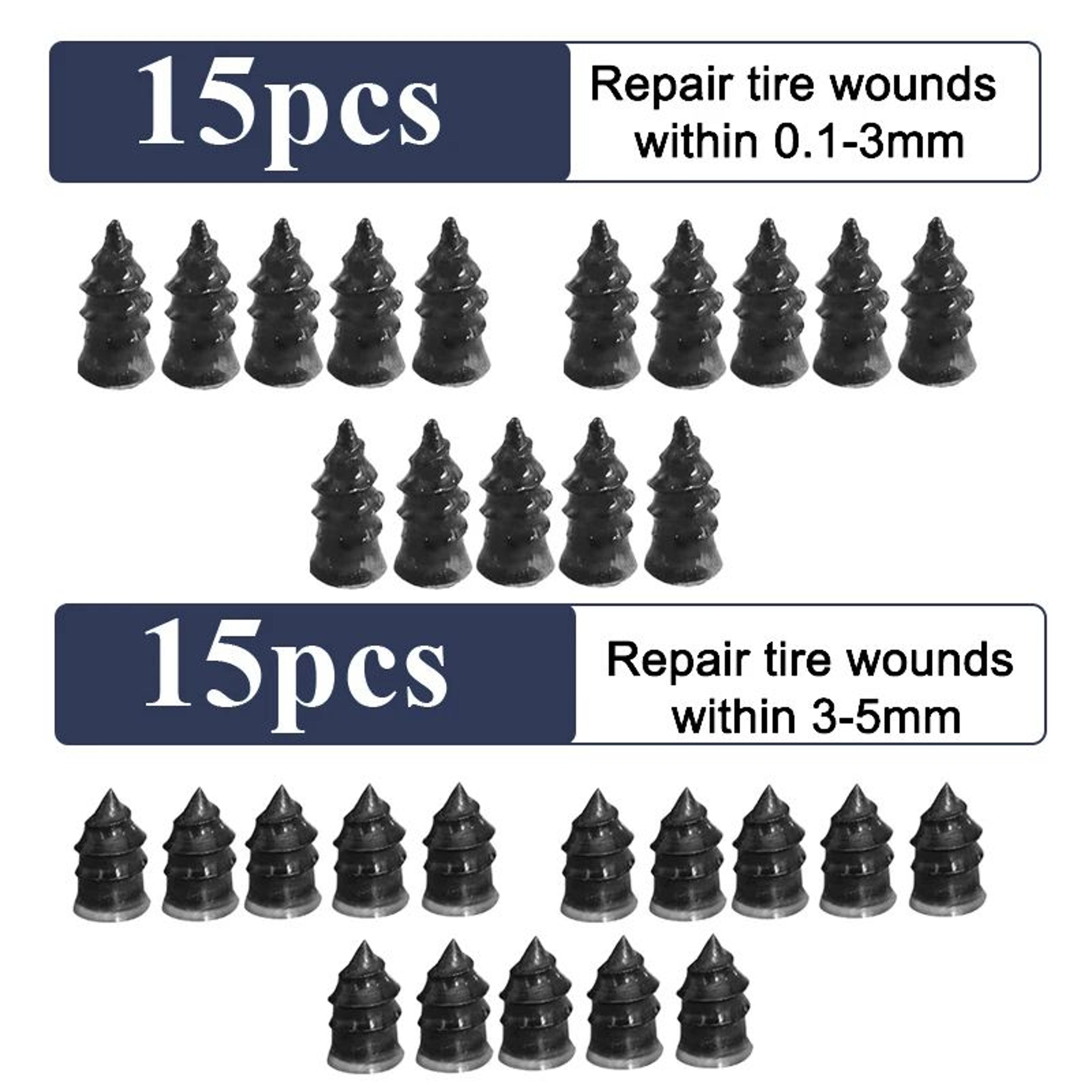 Universal Tire Repair Rubber Nail Set For Car Motorcycle Truck And Bike Easy Puncture Plug Nails To