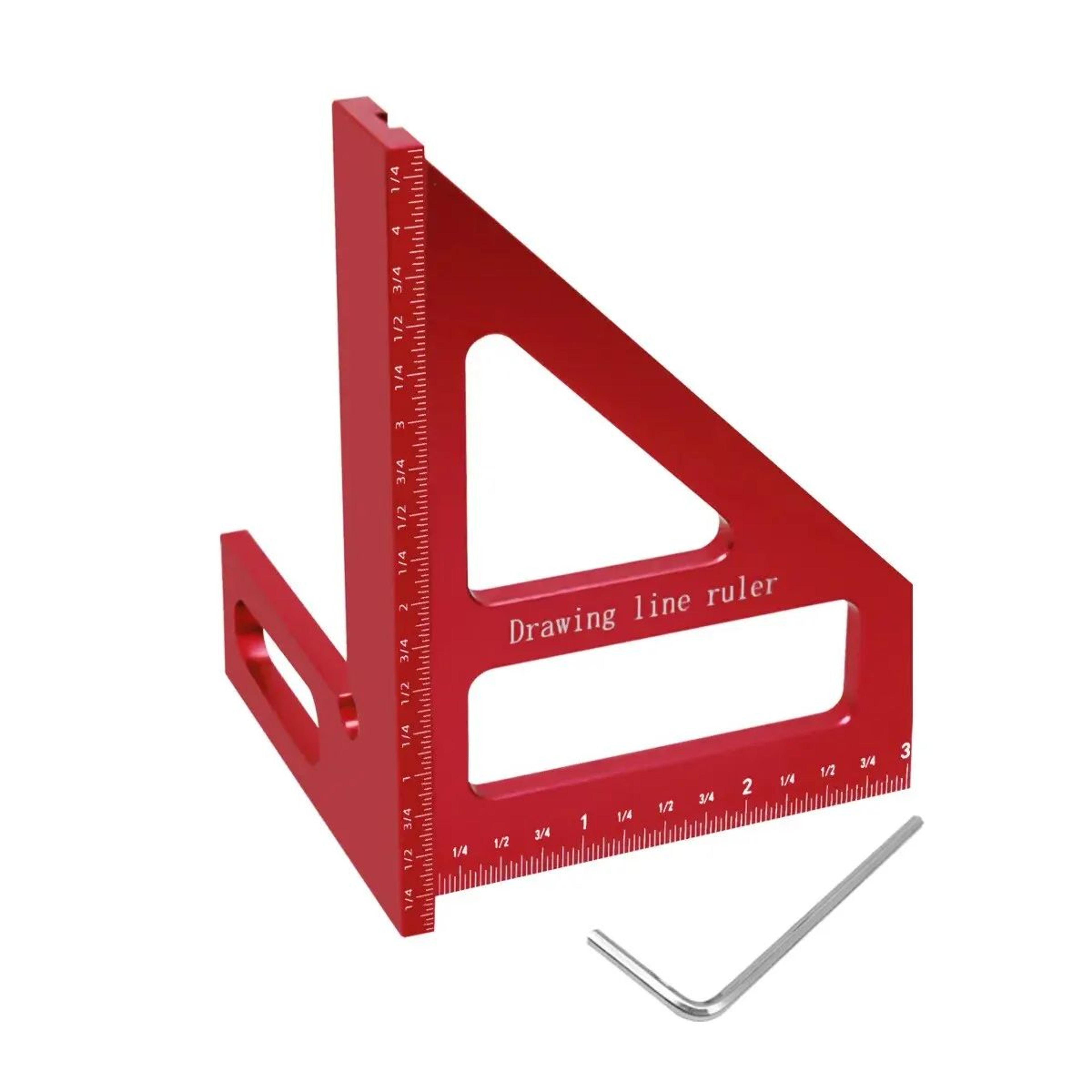 Aluminum Carpenter Square Protractor 3D MultiAngle Miter Triangle Ruler 4590 Woodworking Layout Mea 8