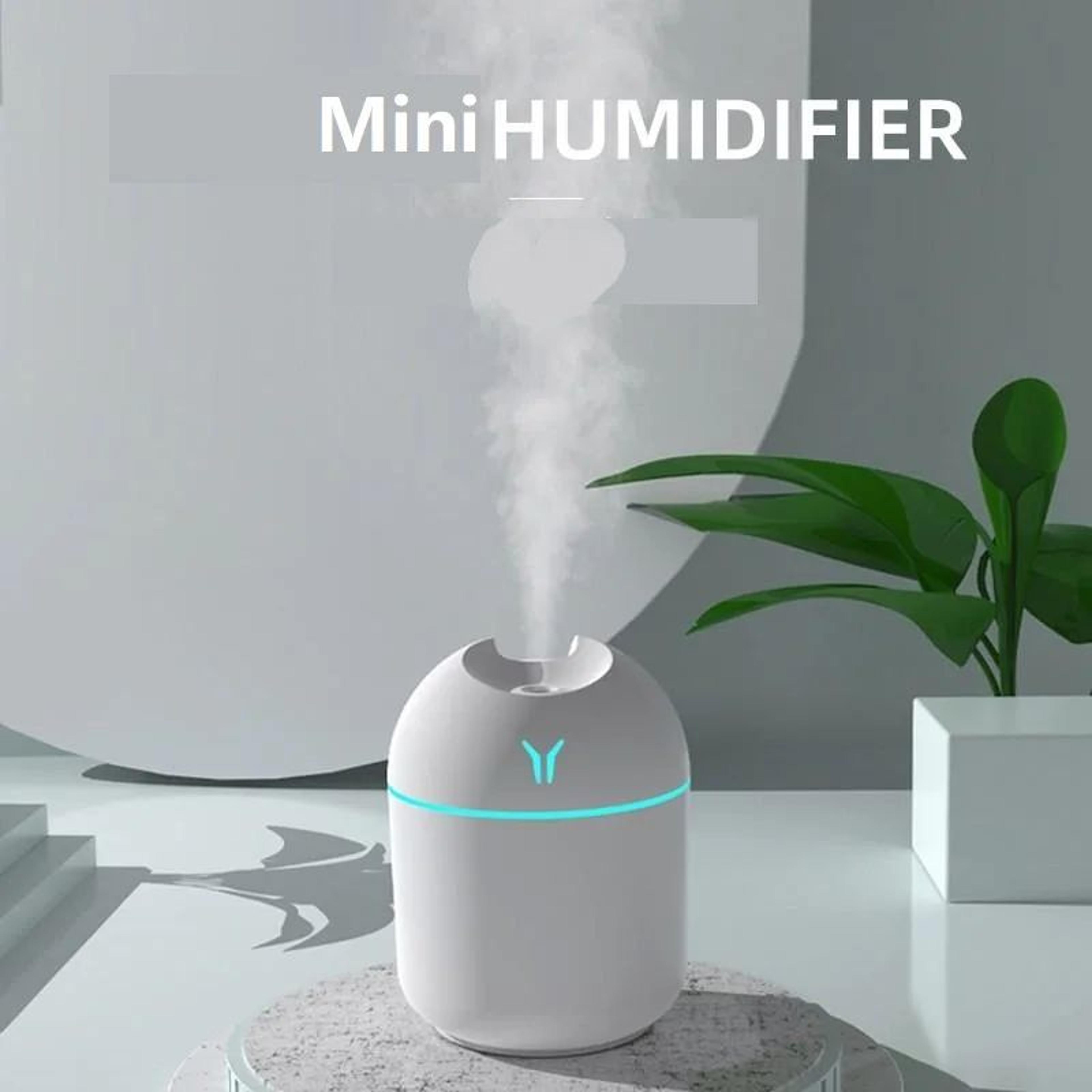 USB Mini Air Humidifier 845 Fl Oz Ultrasonic Aroma Diffuser With LED Color Light Quiet Mist Maker F 2