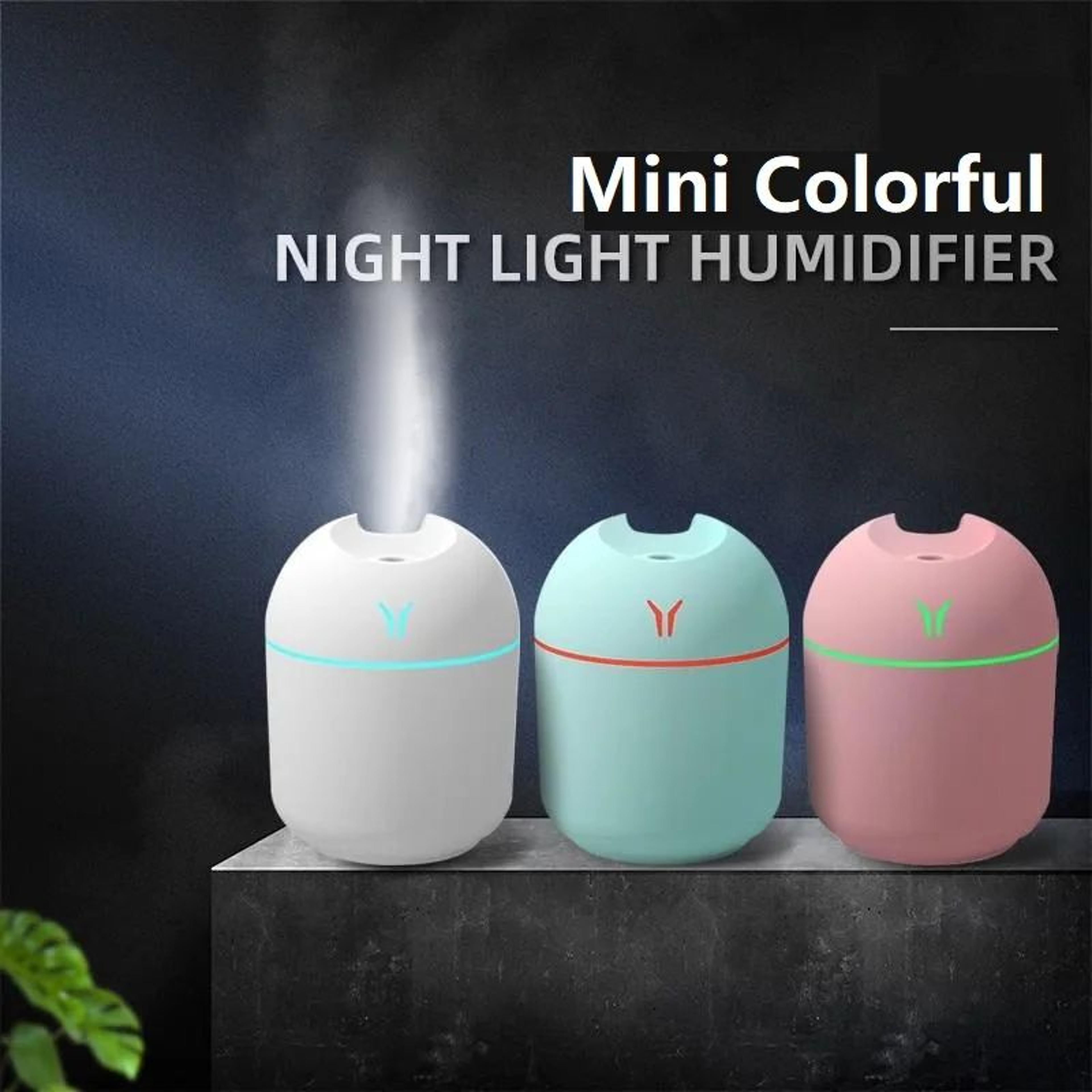 USB Mini Air Humidifier 845 Fl Oz Ultrasonic Aroma Diffuser With LED Color Light Quiet Mist Maker F 5