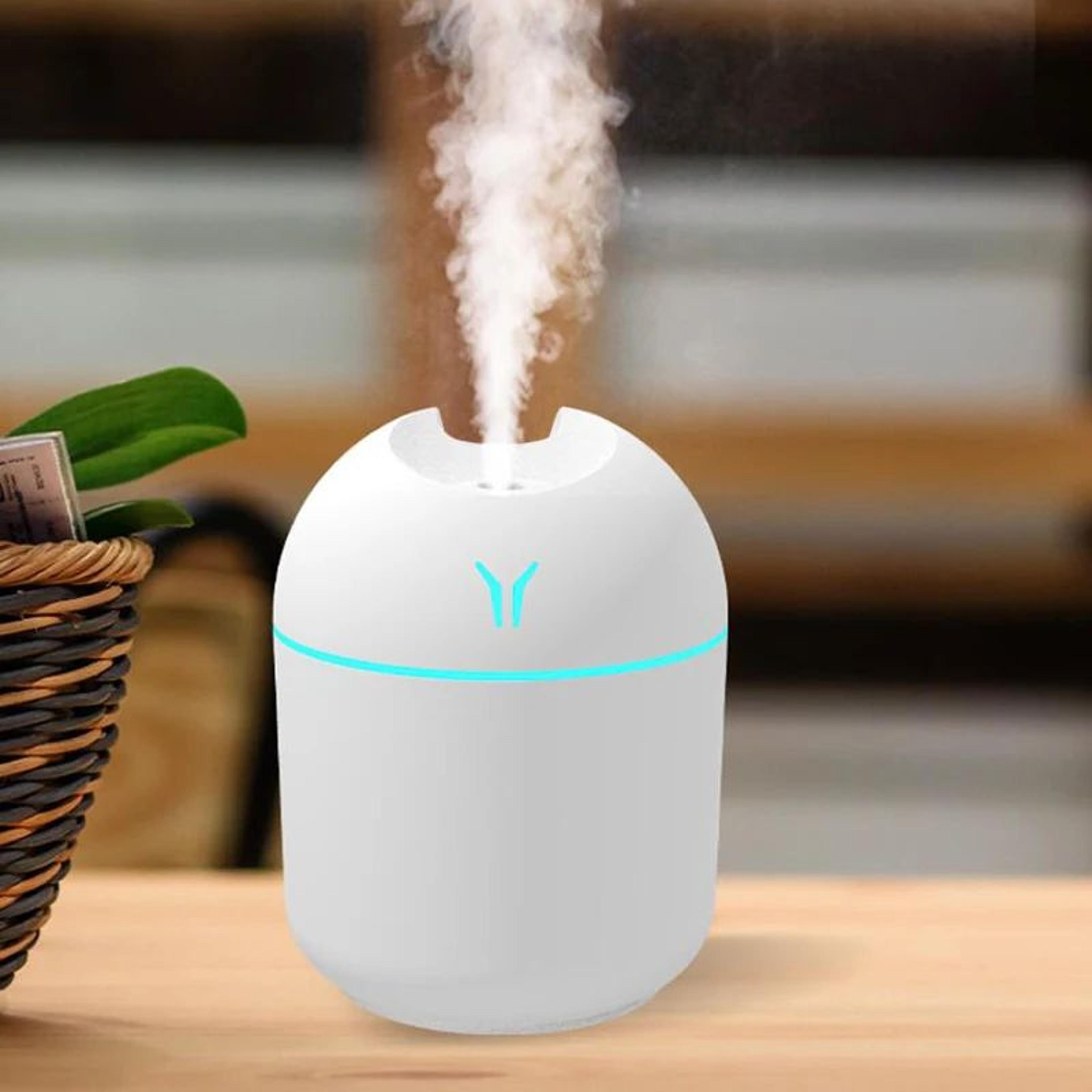 USB Mini Air Humidifier 845 Fl Oz Ultrasonic Aroma Diffuser With LED Color Light Quiet Mist Maker F 6