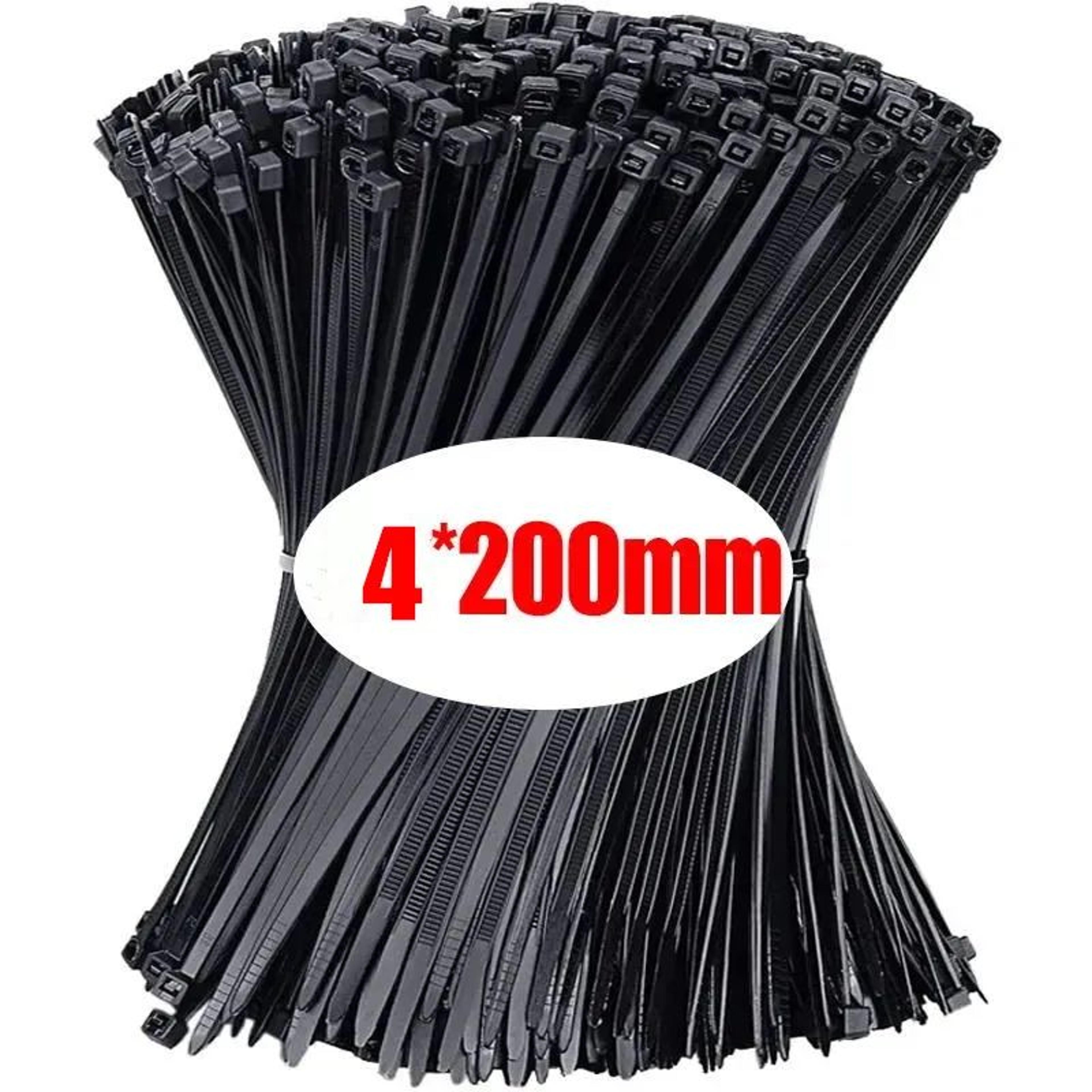 SelfLocking Nylon Cable Ties 100500pcs Adjustable Zip Ties For Home Office  Wire Management 8
