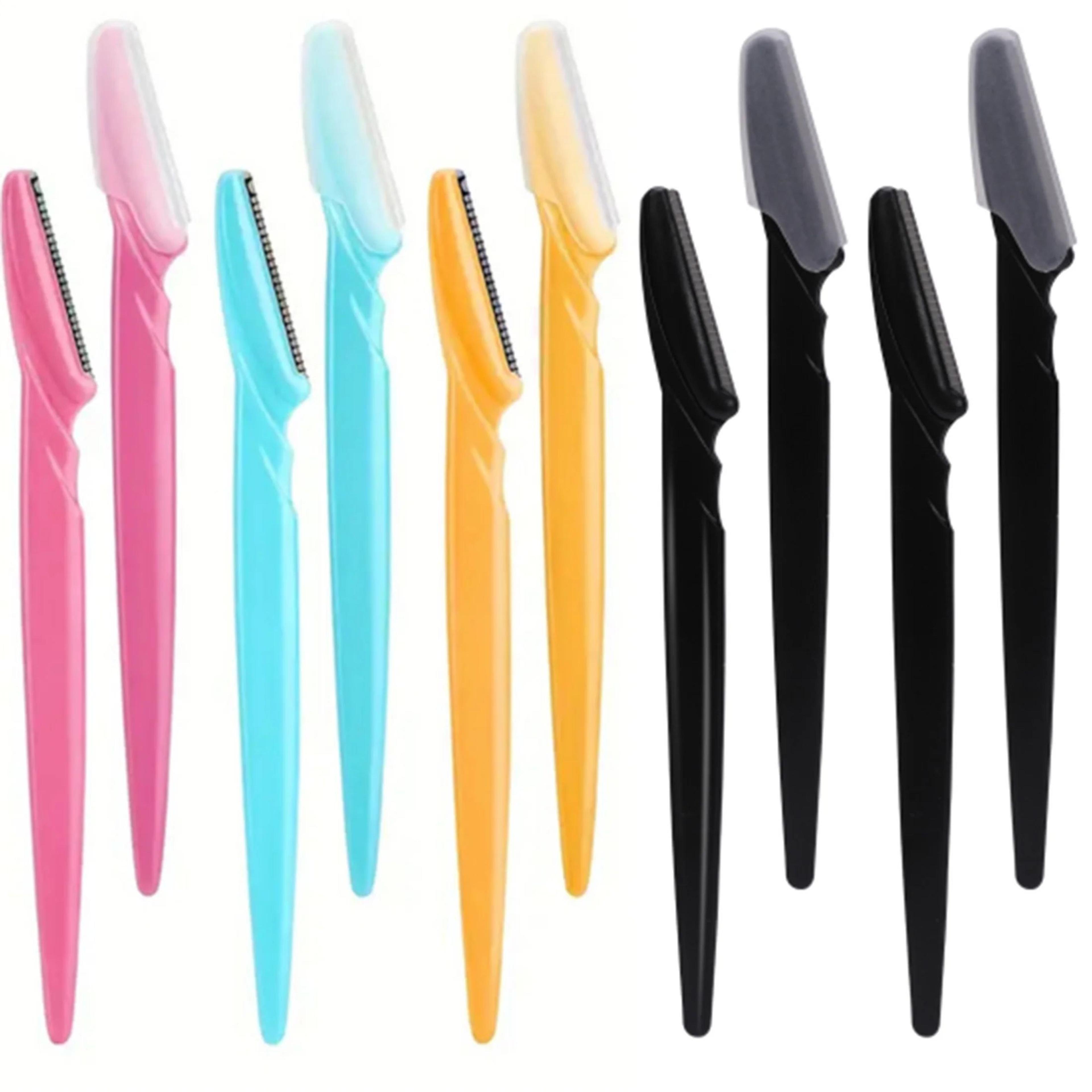 Eyebrow  Face Razor Set For Women And Men Safe Brow Trimmer With Protective Cover 540pcs Hair Remov 9