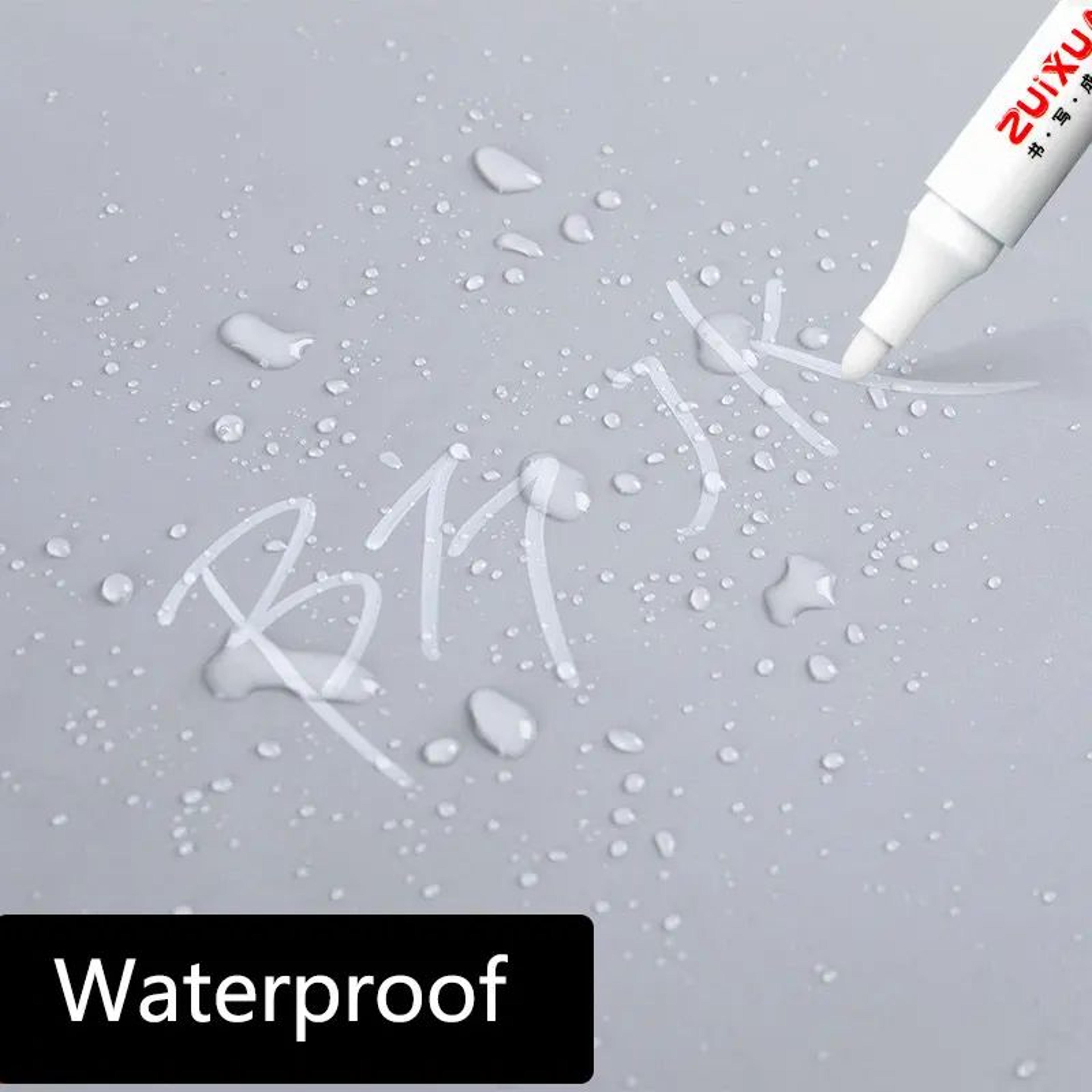 White Marker Pens Set Waterproof OilBased Gel Pens For DIY Graffiti Sketching  Writing Fine Brush T 4