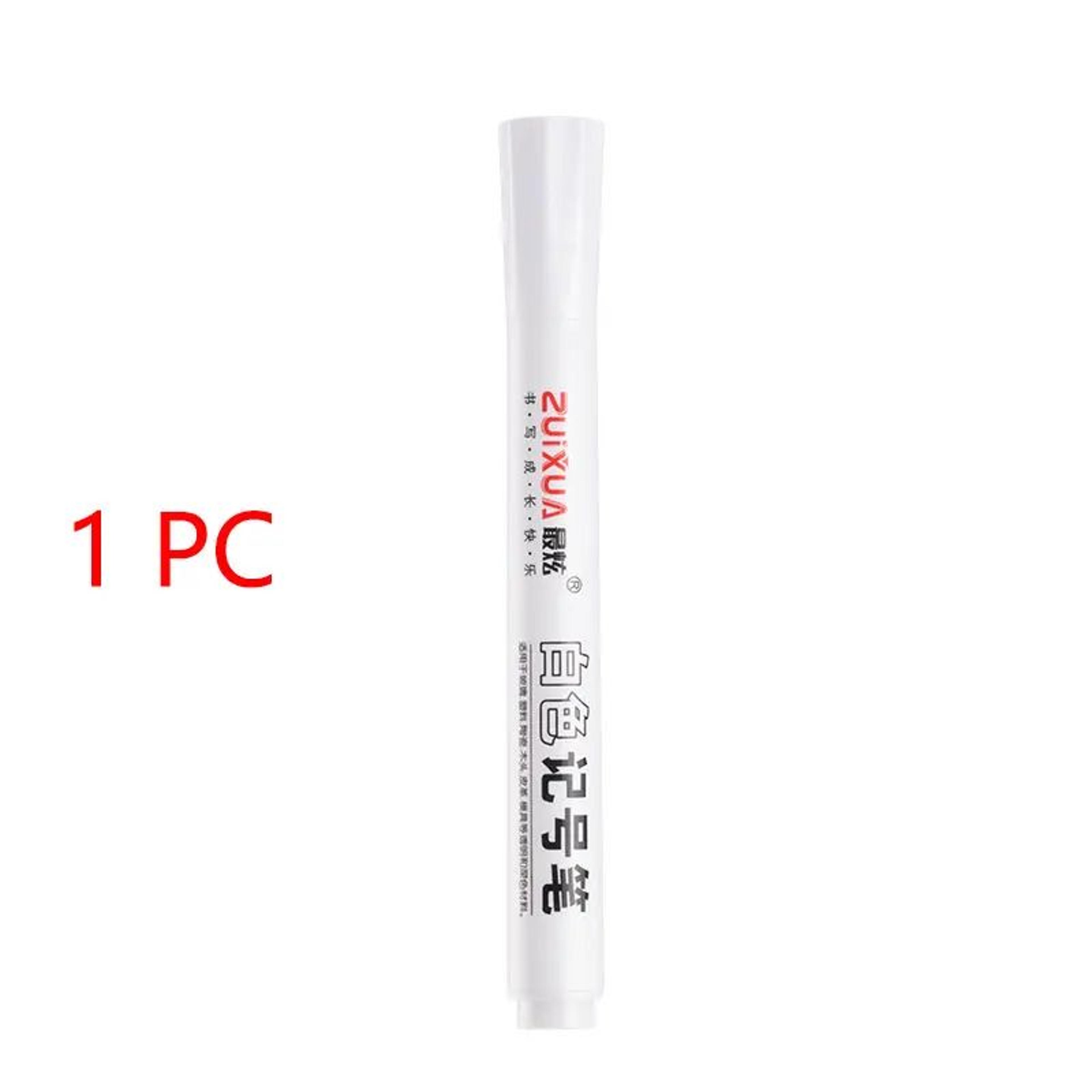 White Marker Pens Set Waterproof OilBased Gel Pens For DIY Graffiti Sketching  Writing Fine Brush T 7