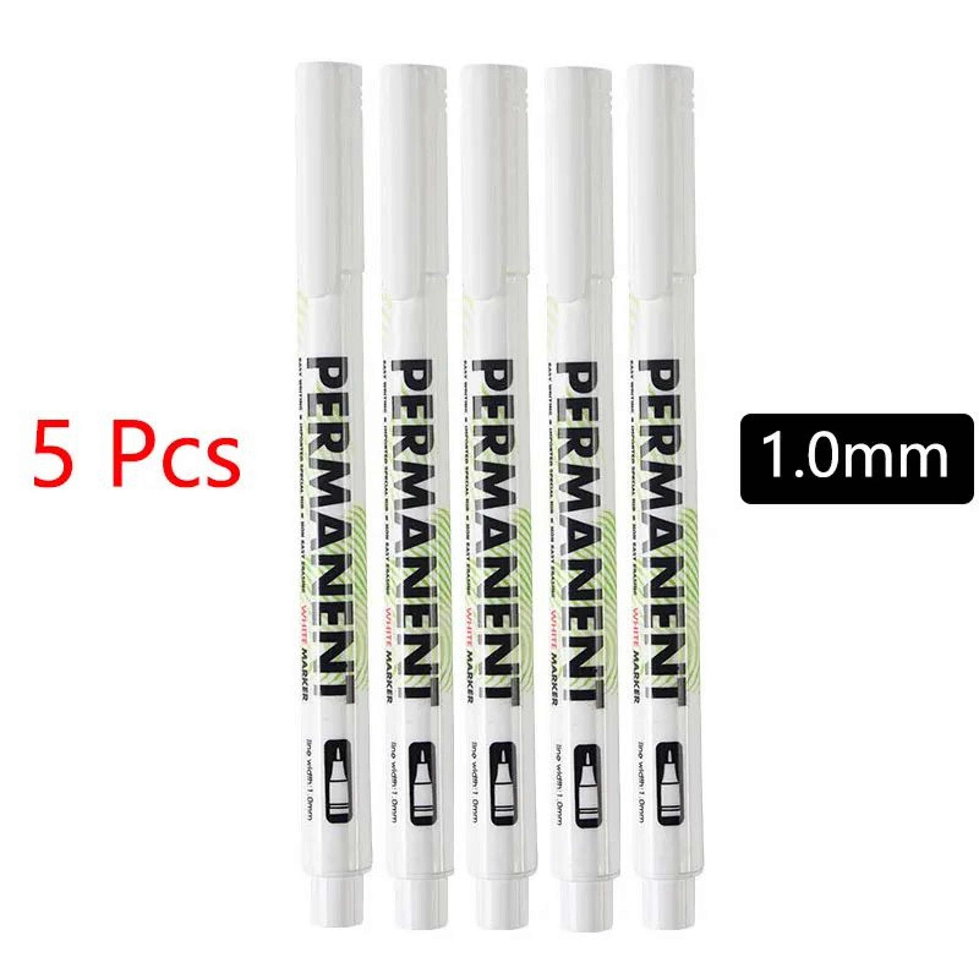 White Marker Pens Set Waterproof OilBased Gel Pens For DIY Graffiti Sketching  Writing Fine Brush T 11