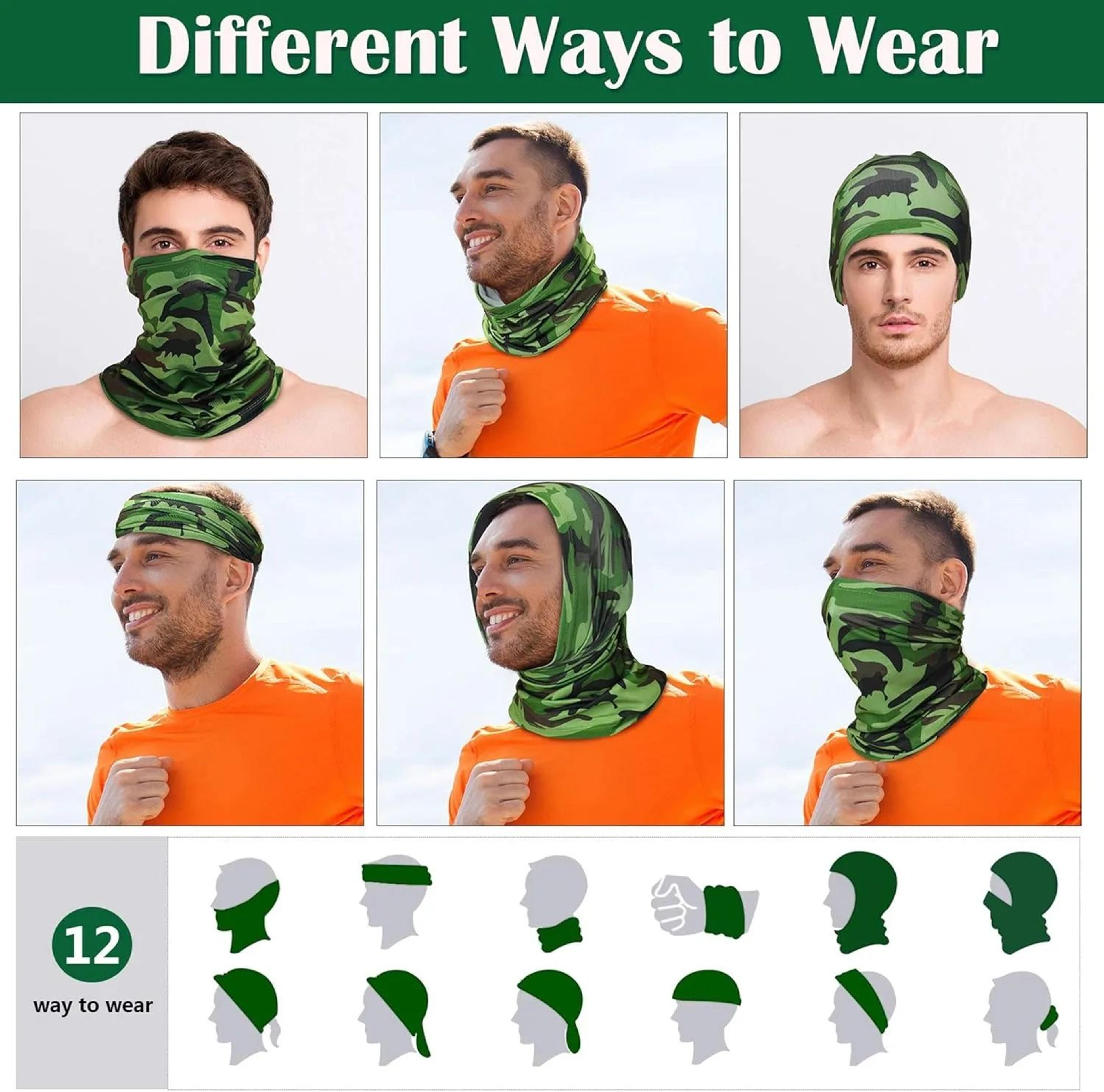 Cycling Face Mask Breathable UV Protection Neck Gaiter SweatAbsorbing Sport Bandana For Fishing  Tr 2
