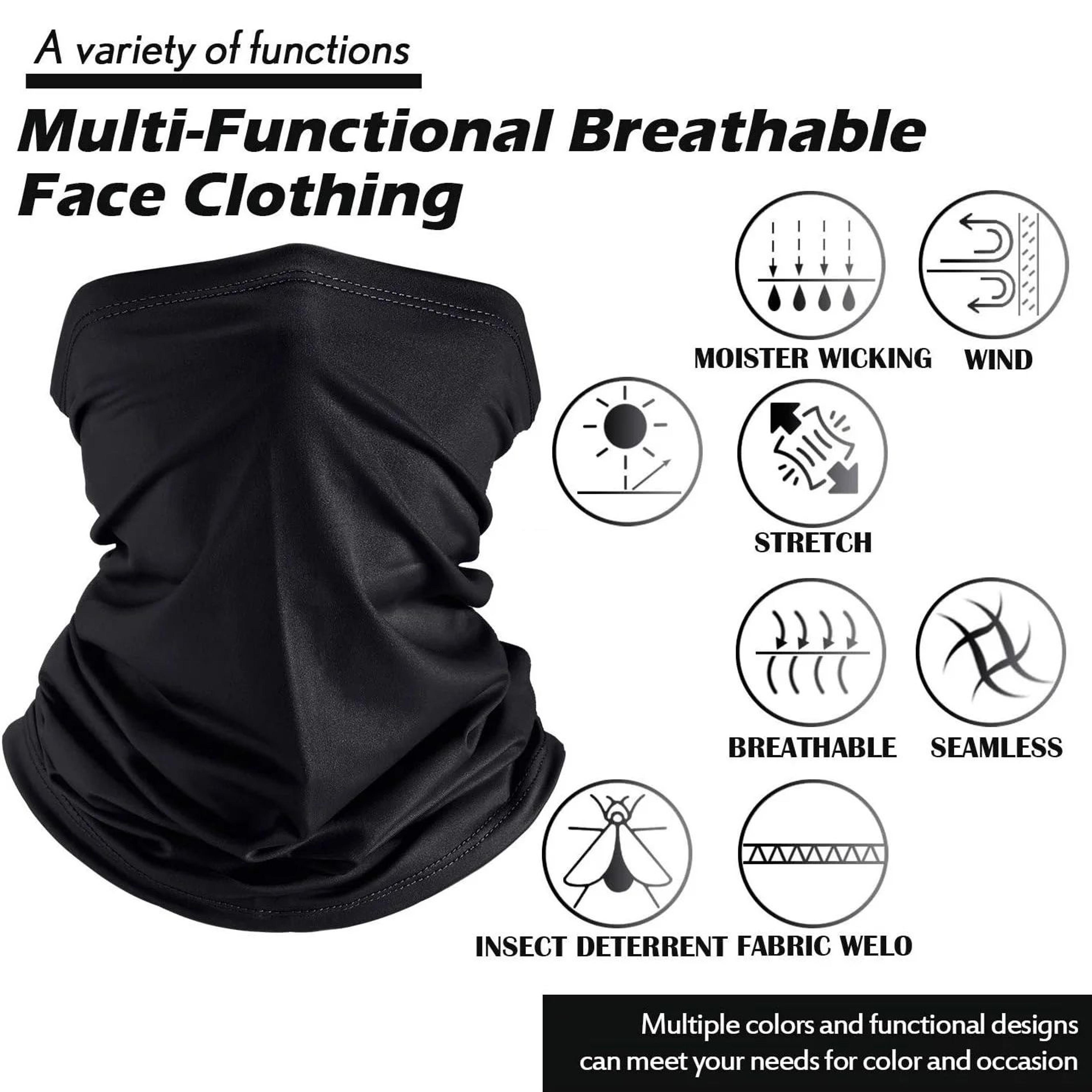 Cycling Face Mask Breathable UV Protection Neck Gaiter SweatAbsorbing Sport Bandana For Fishing  Tr 4