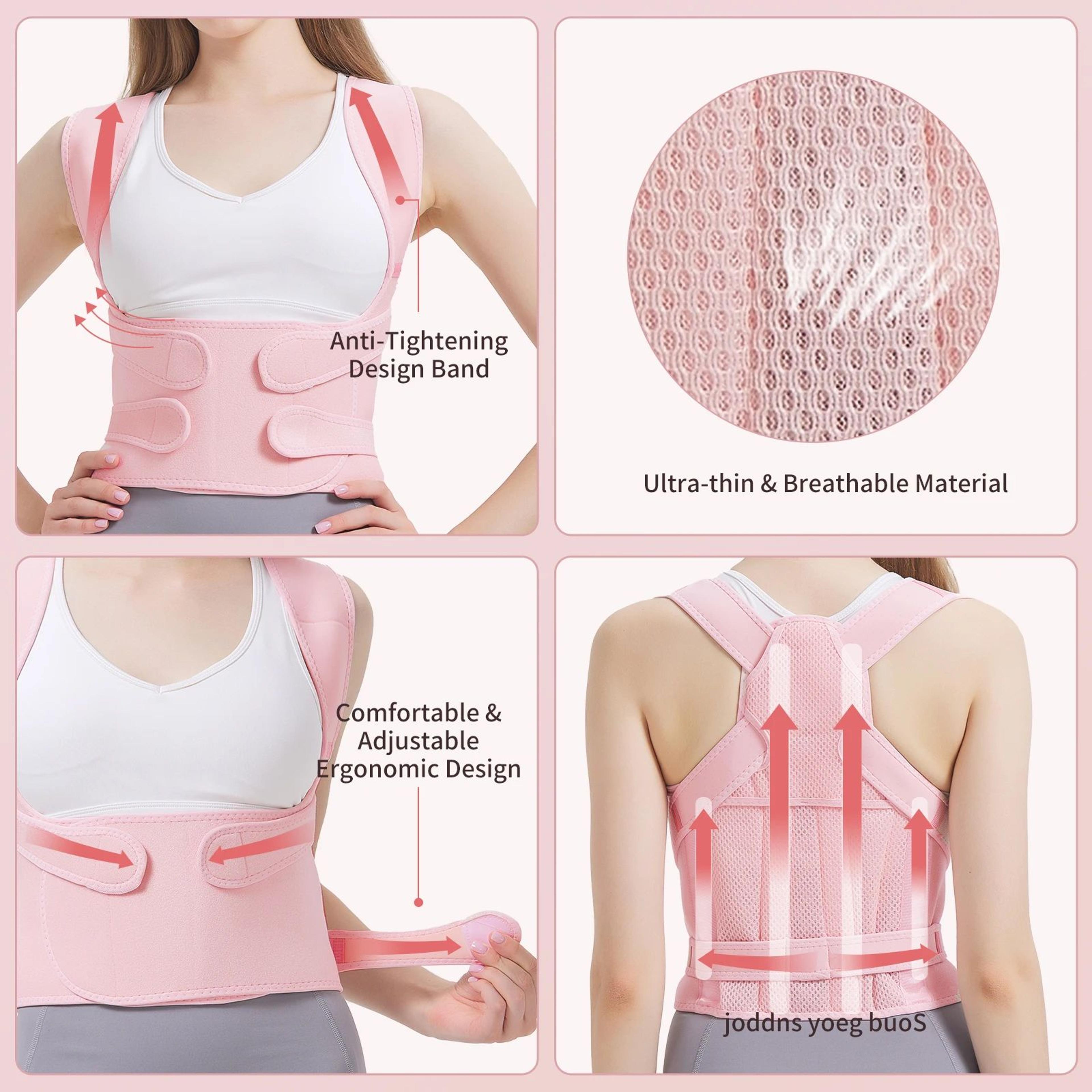 Adjustable Full Back Brace Posture Corrector For Men  Women Shoulder Straightener Support 2