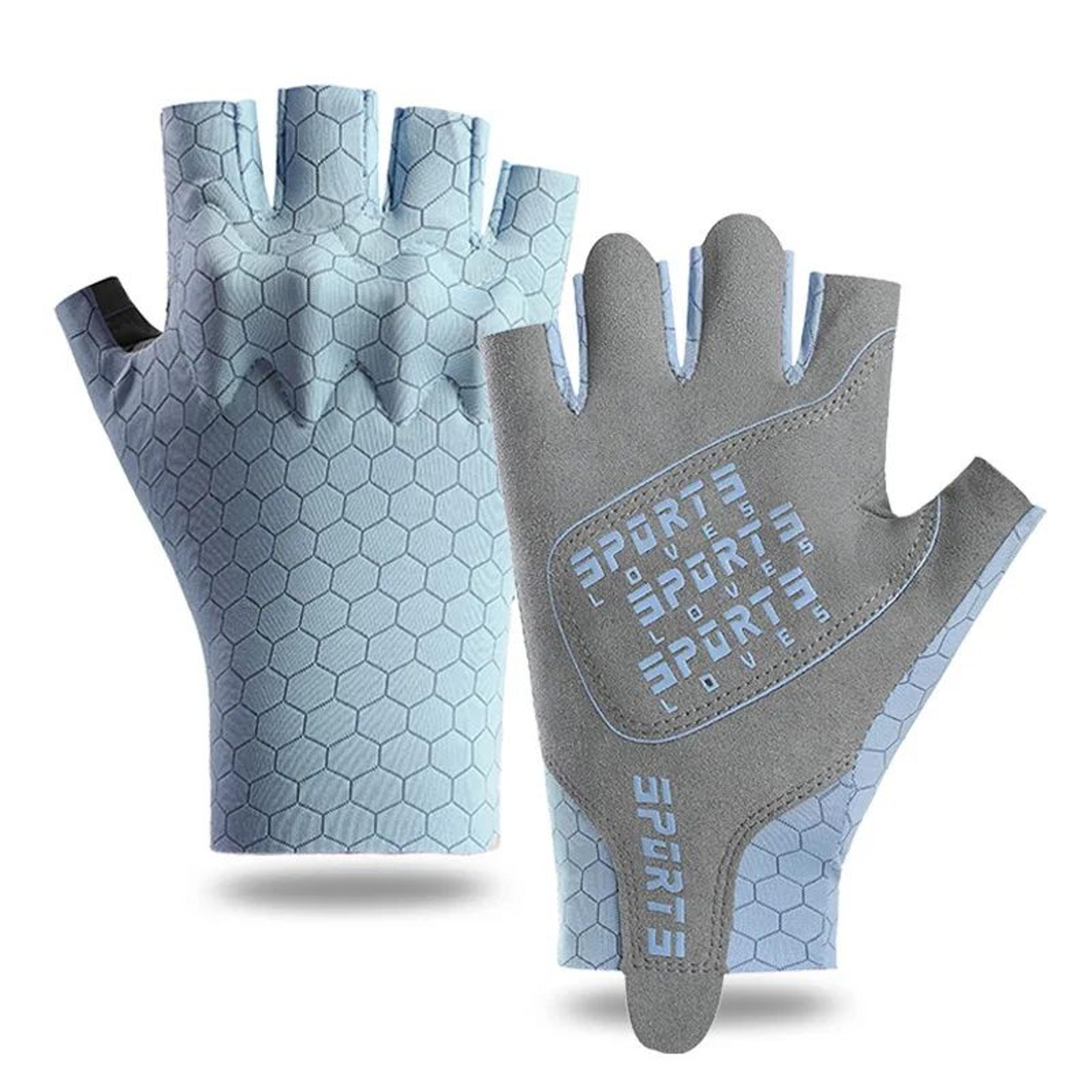Professional Gym Fitness Gloves Breathable AntiSlip HalfFinger For Cycling Fishing Training Men Wom 6