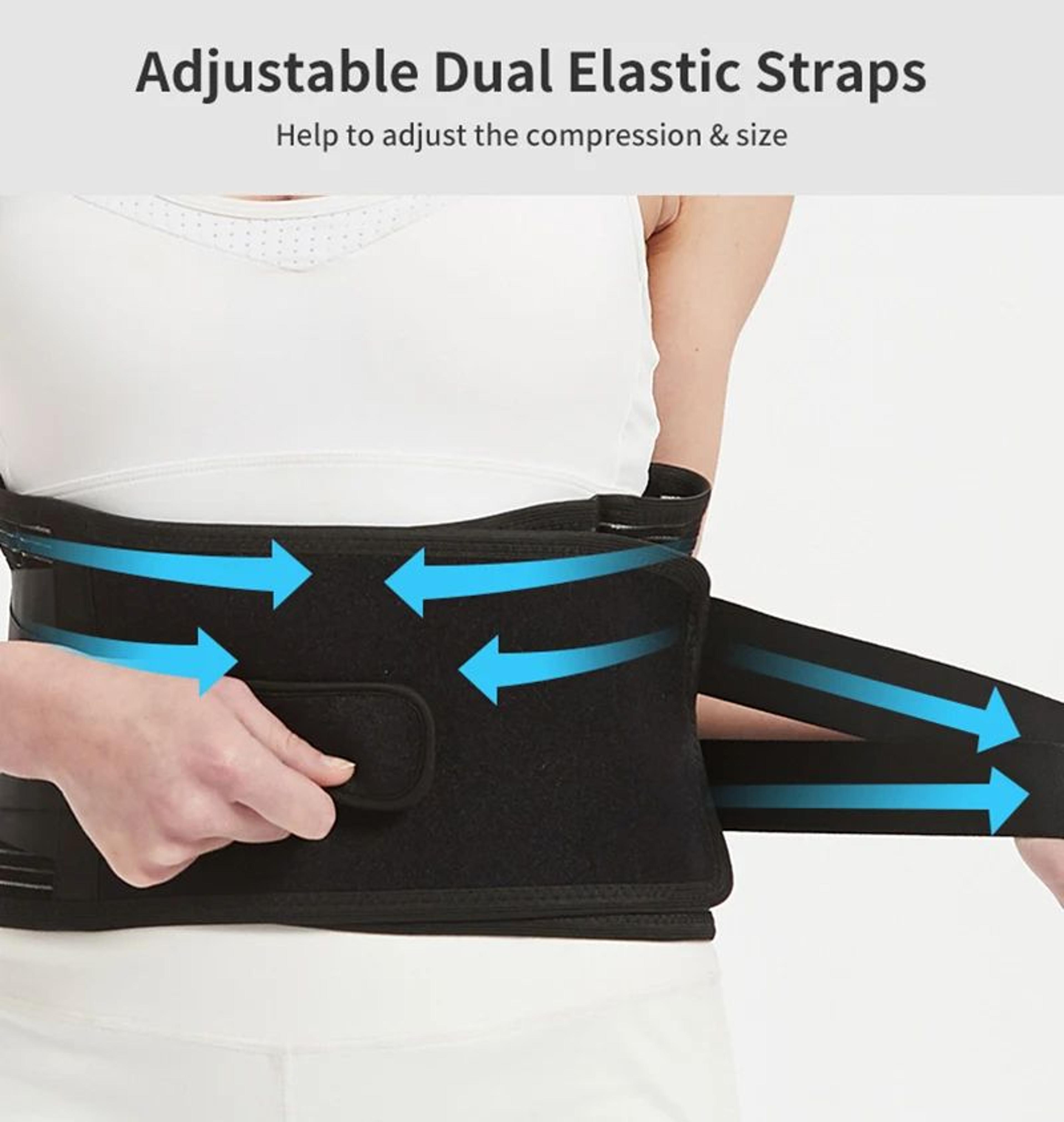 Breathable Sports Back Brace Lower Back Pain Relief Lumbar Support Belt With 6 Stays AntiSkid 4