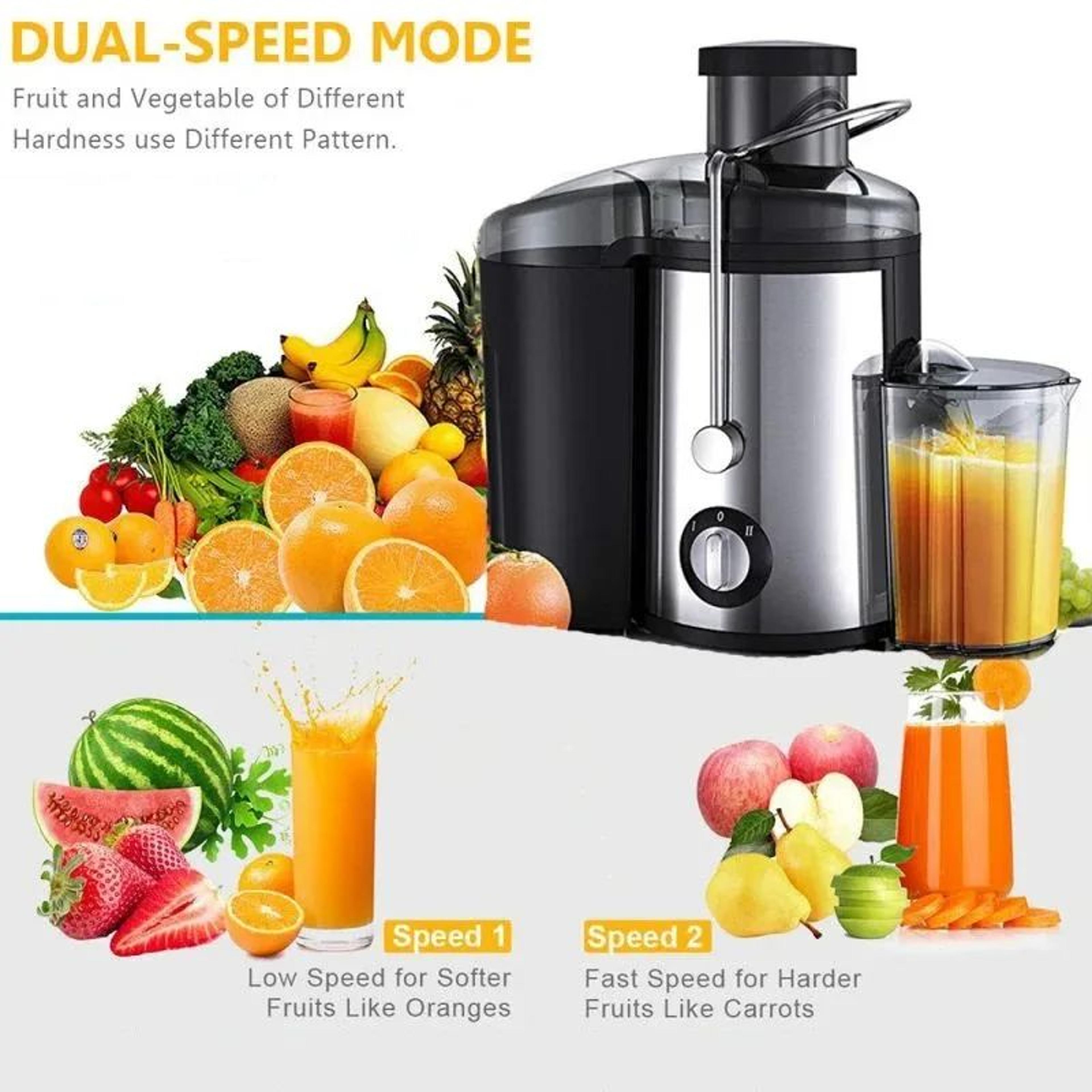 800W Centrifugal Juicer Powerful Juice Extractor For Fruits  Vegetables Easy Clean Stainless Steel 4