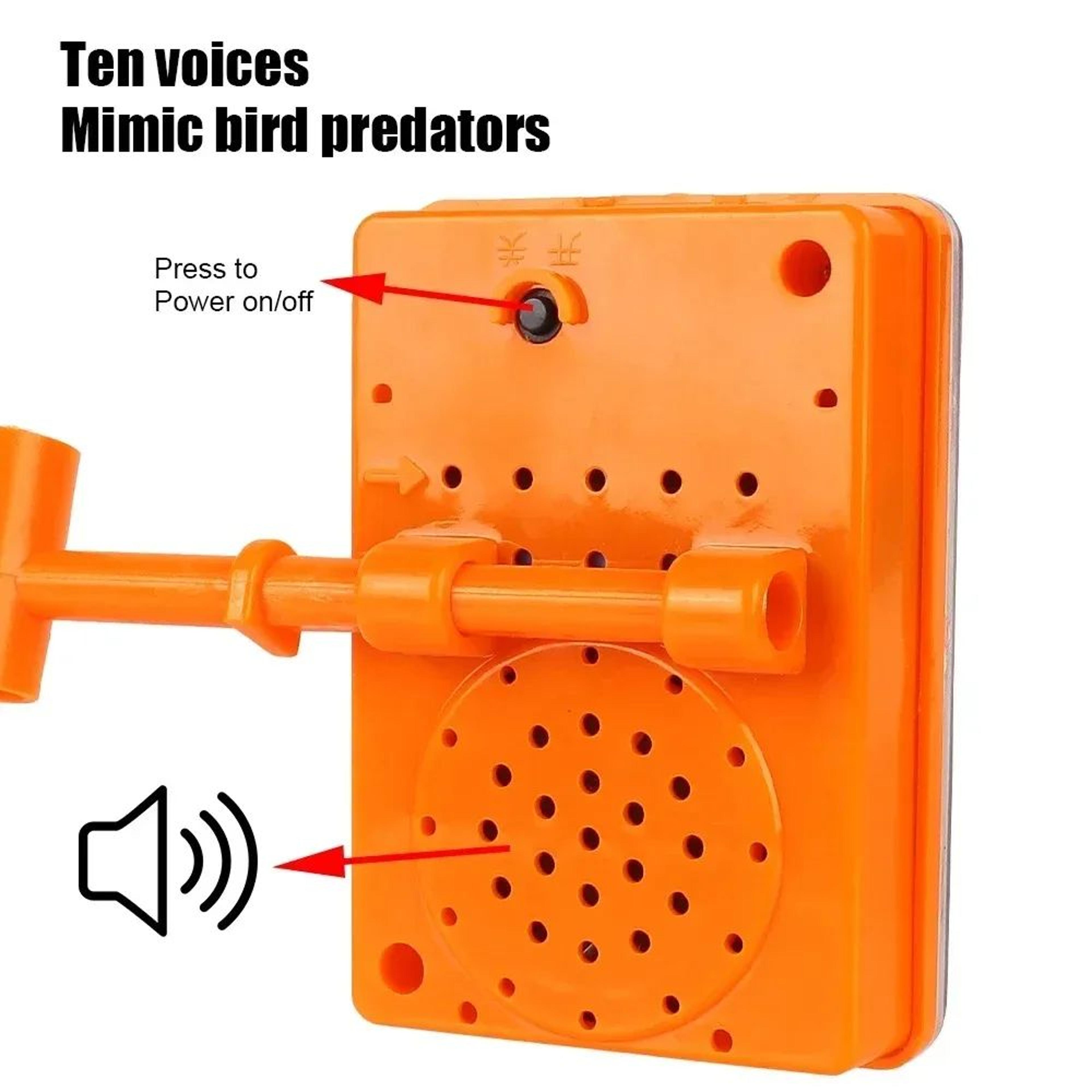 SolarPowered Outdoor Bird Repeller With Sound  Wind Motion  Humane Garden Bird Scarer For Yards Far 2