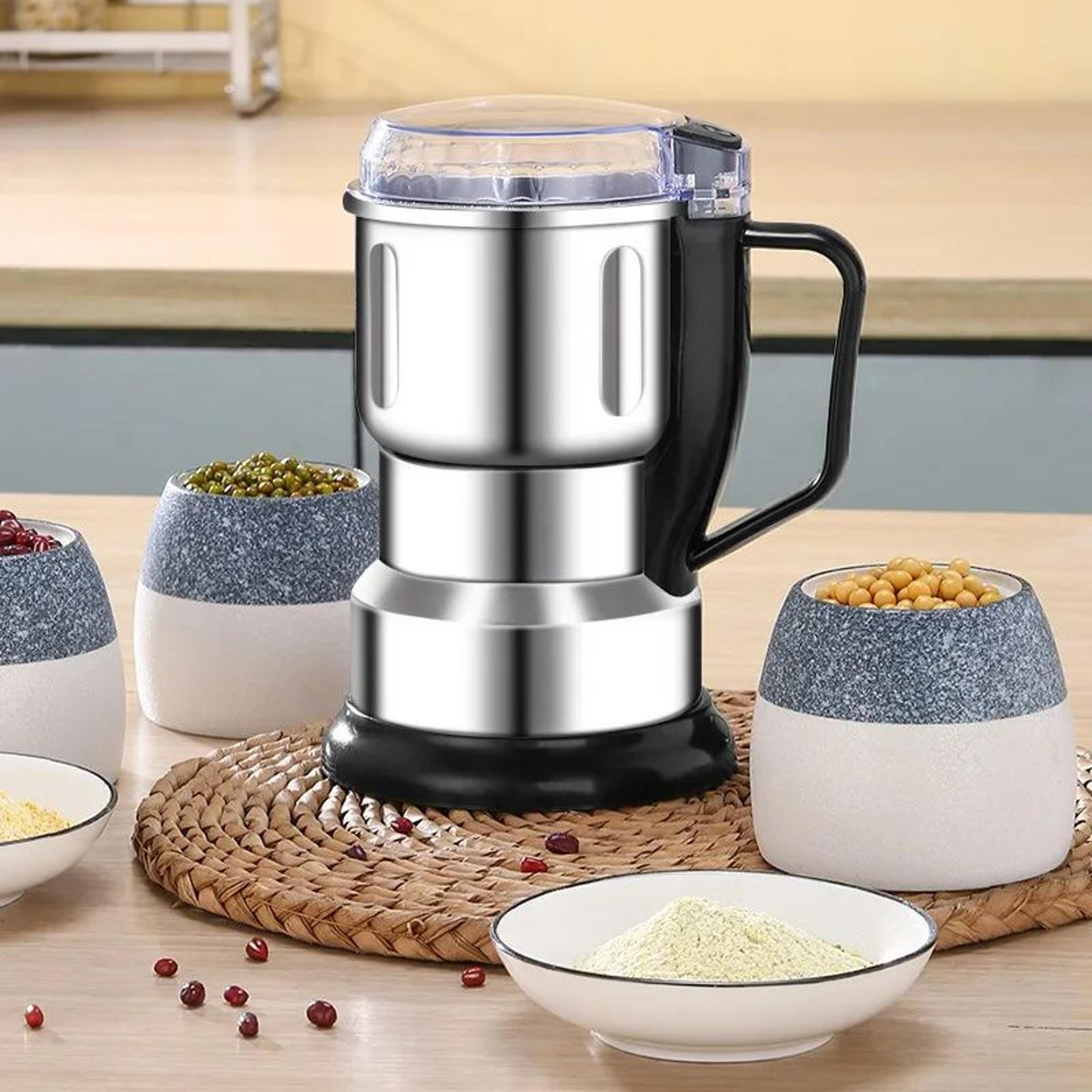Portable Electric Coffee Grinder Multipurpose Stainless Steel Spice Grinder Compact Household Mill  3