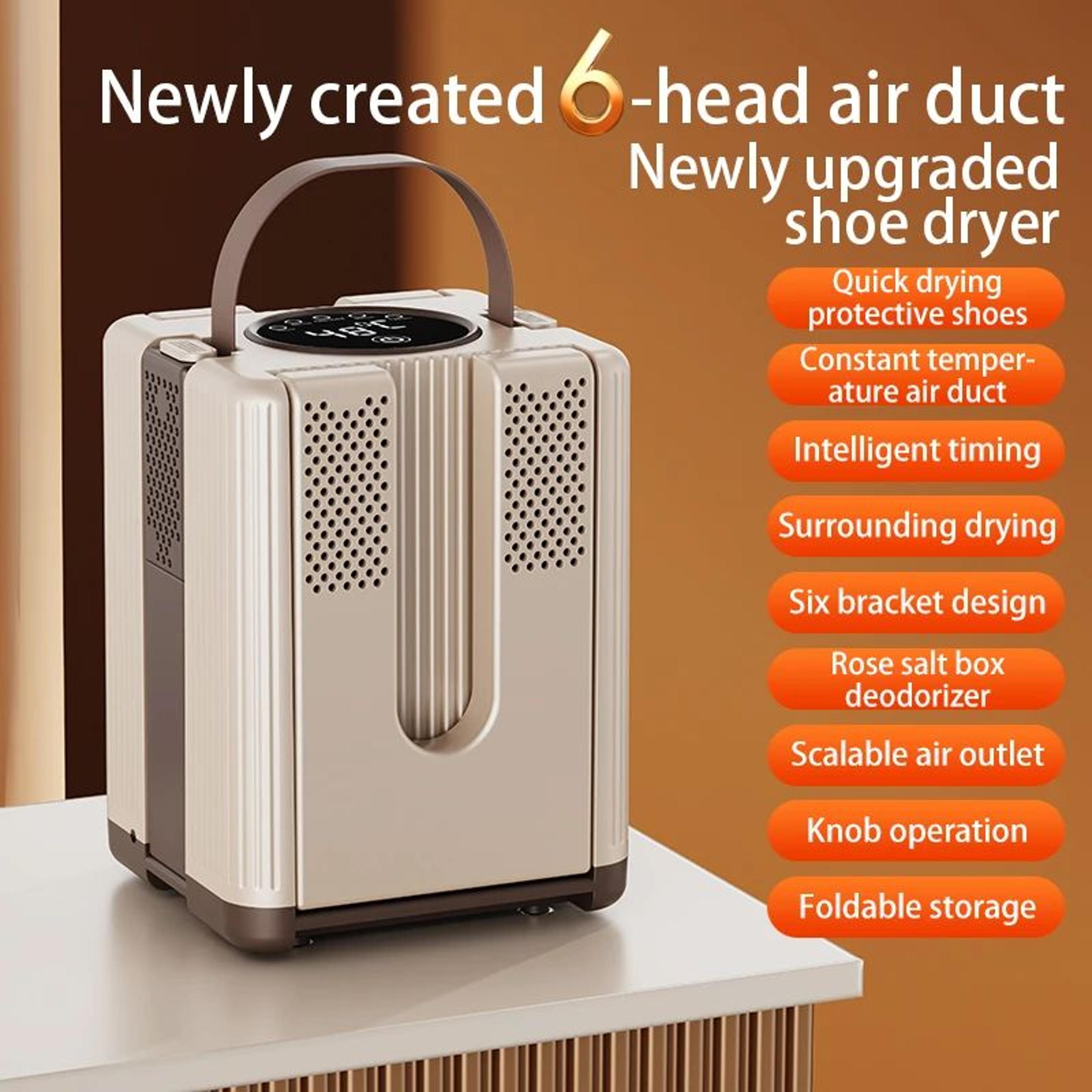 SixArm Electric Shoe Dryer Foldable Portable Boot Dryer Timed Household Shoe Warmer For Socks  Boot 6