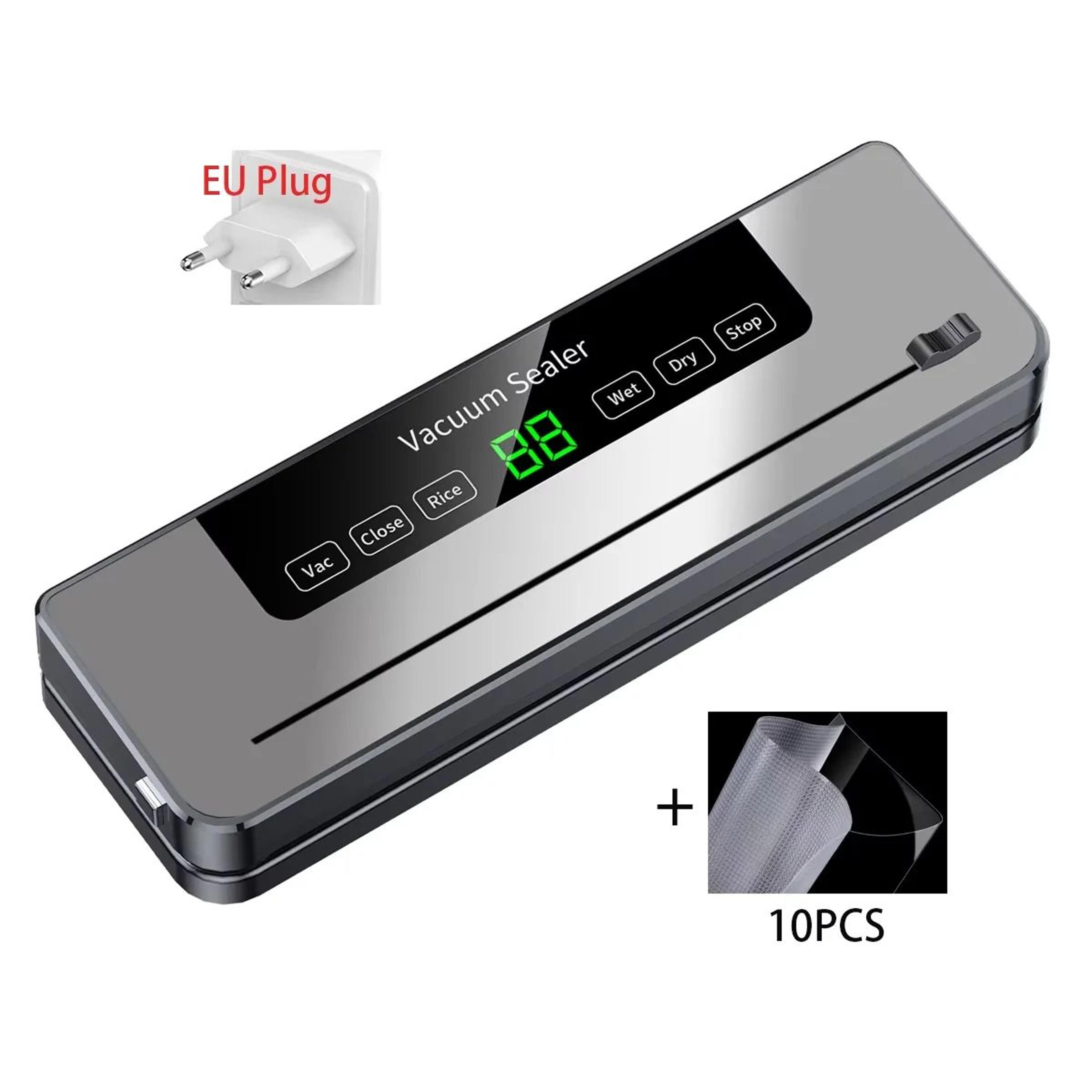 Electric Vacuum Sealer OneTouch Food Packaging Machine  Kitchen Vacuum Storage Tool With BuiltIn Cu 11