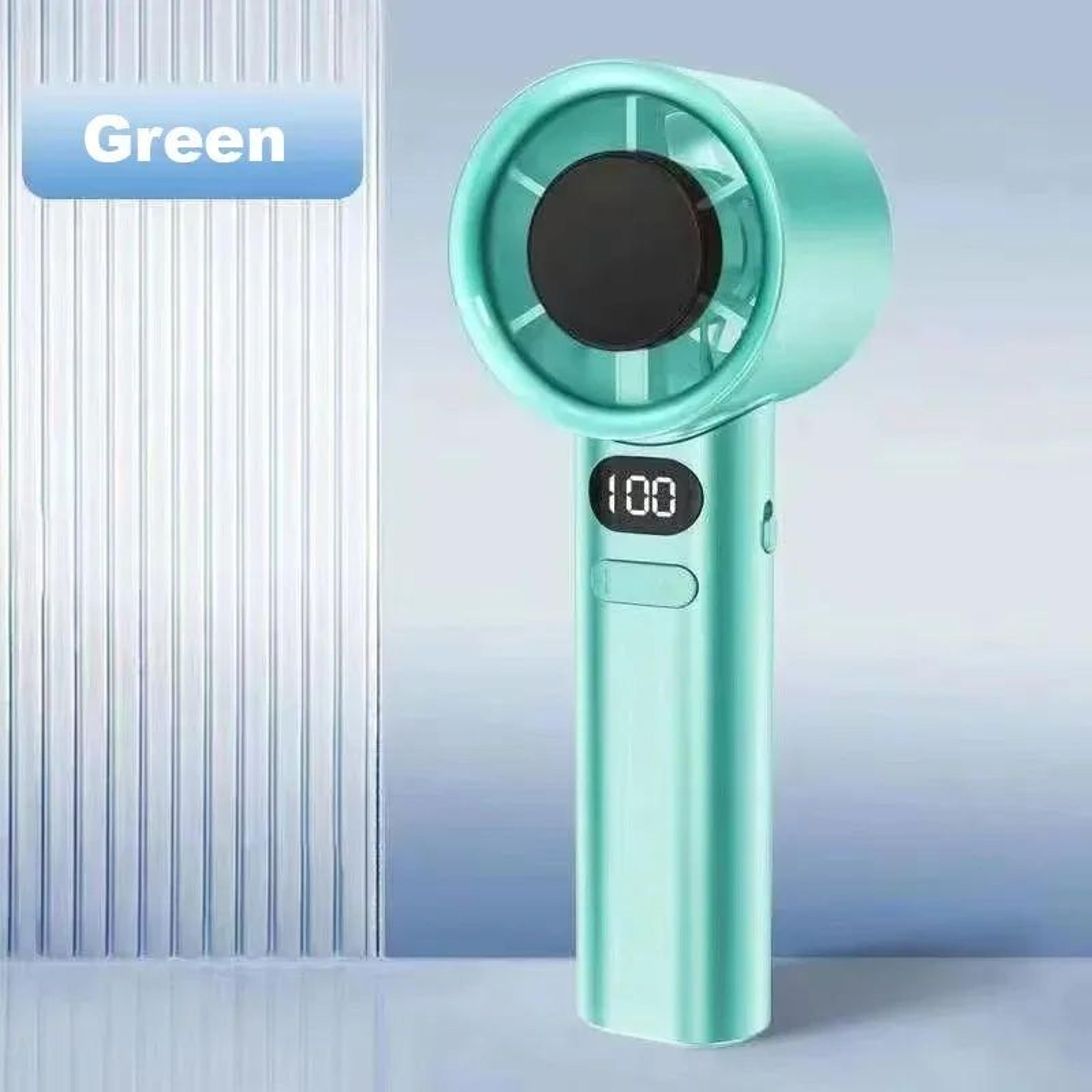 UltraQuiet Handheld Fan USB Rechargeable Mini Personal Fan  HighSpeed Portable Fan With 120 Gears   7
