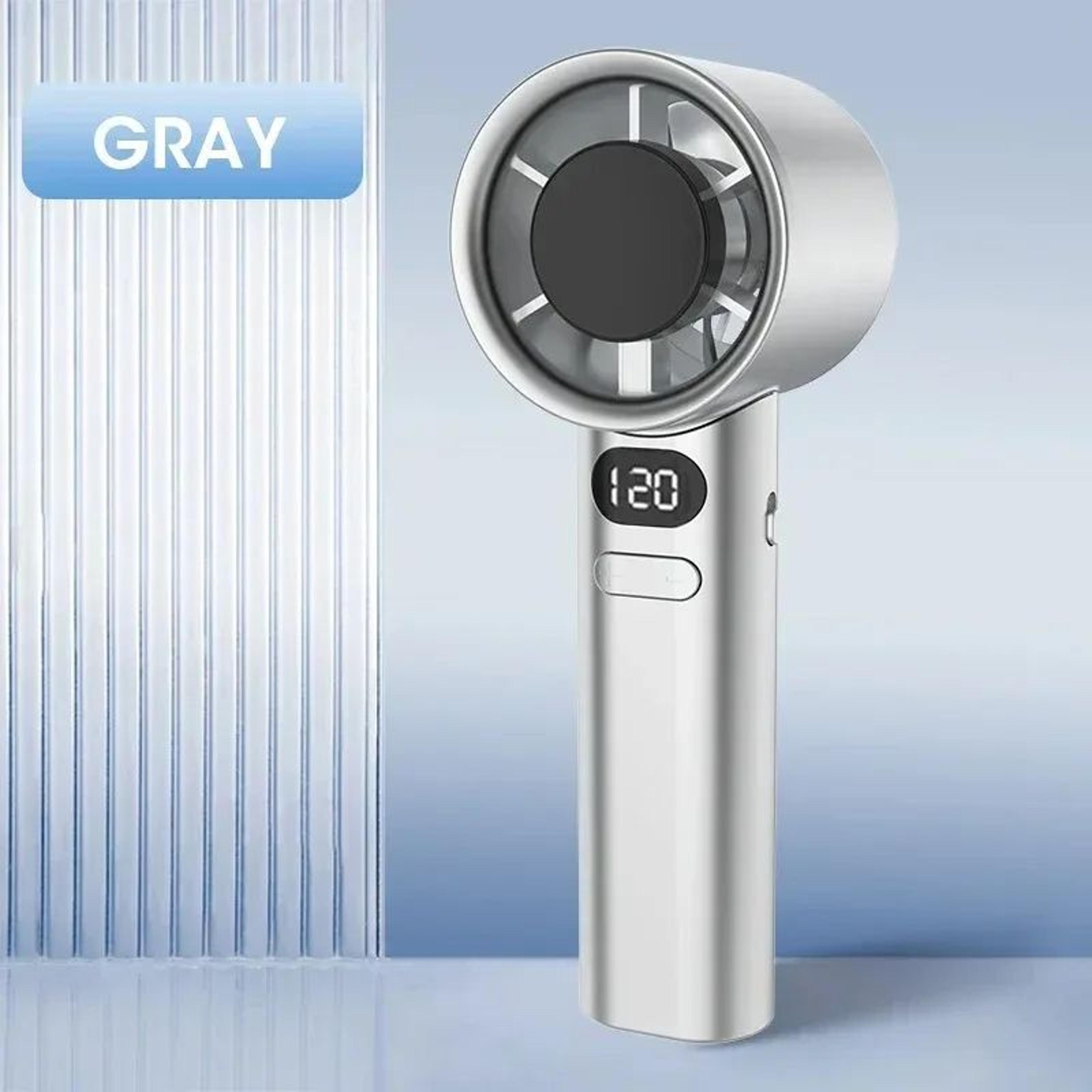 UltraQuiet Handheld Fan USB Rechargeable Mini Personal Fan  HighSpeed Portable Fan With 120 Gears   9