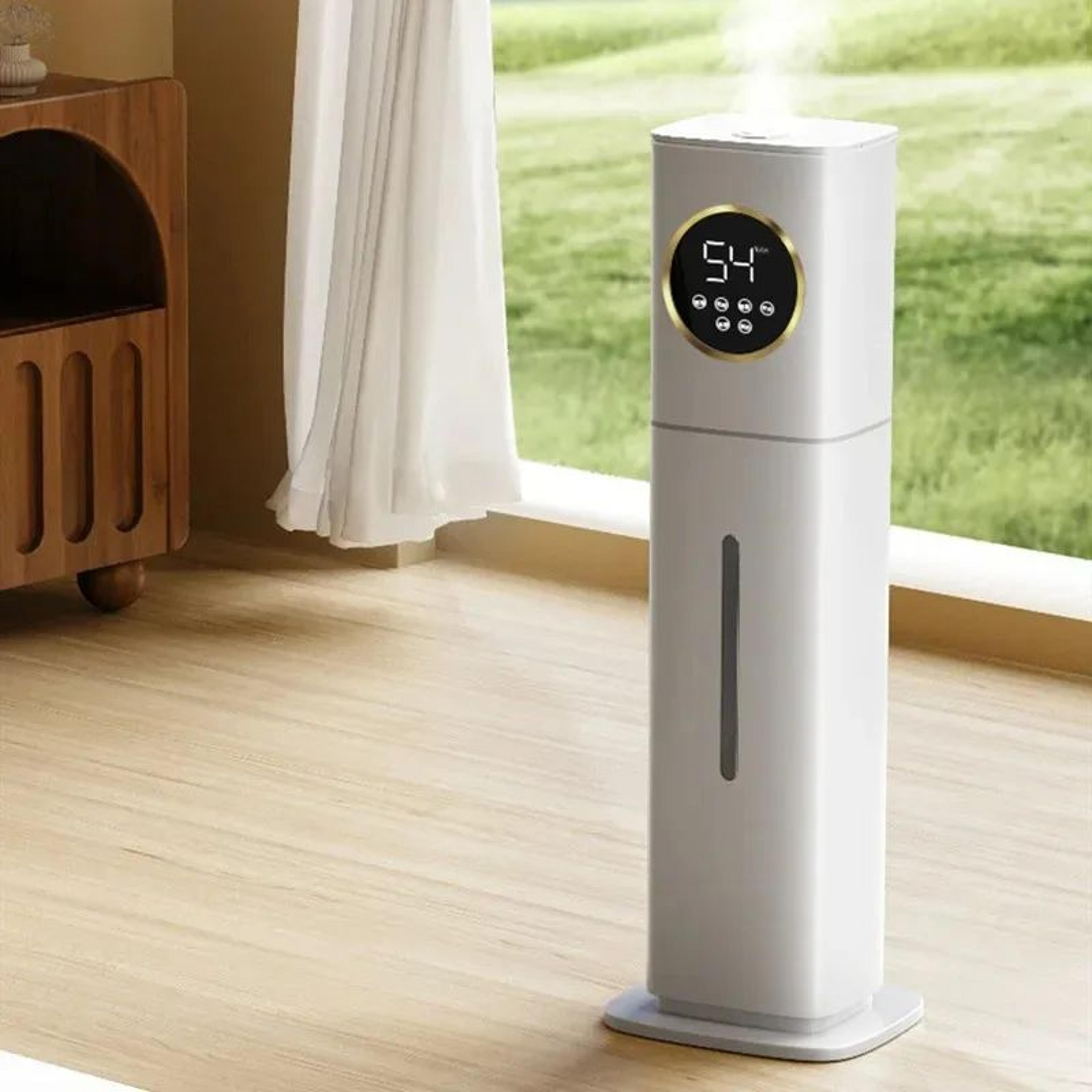 Standing Electric Humidifier With Remote Control  LargeCapacity Aromatherapy Mist Maker  Air Purifi 2