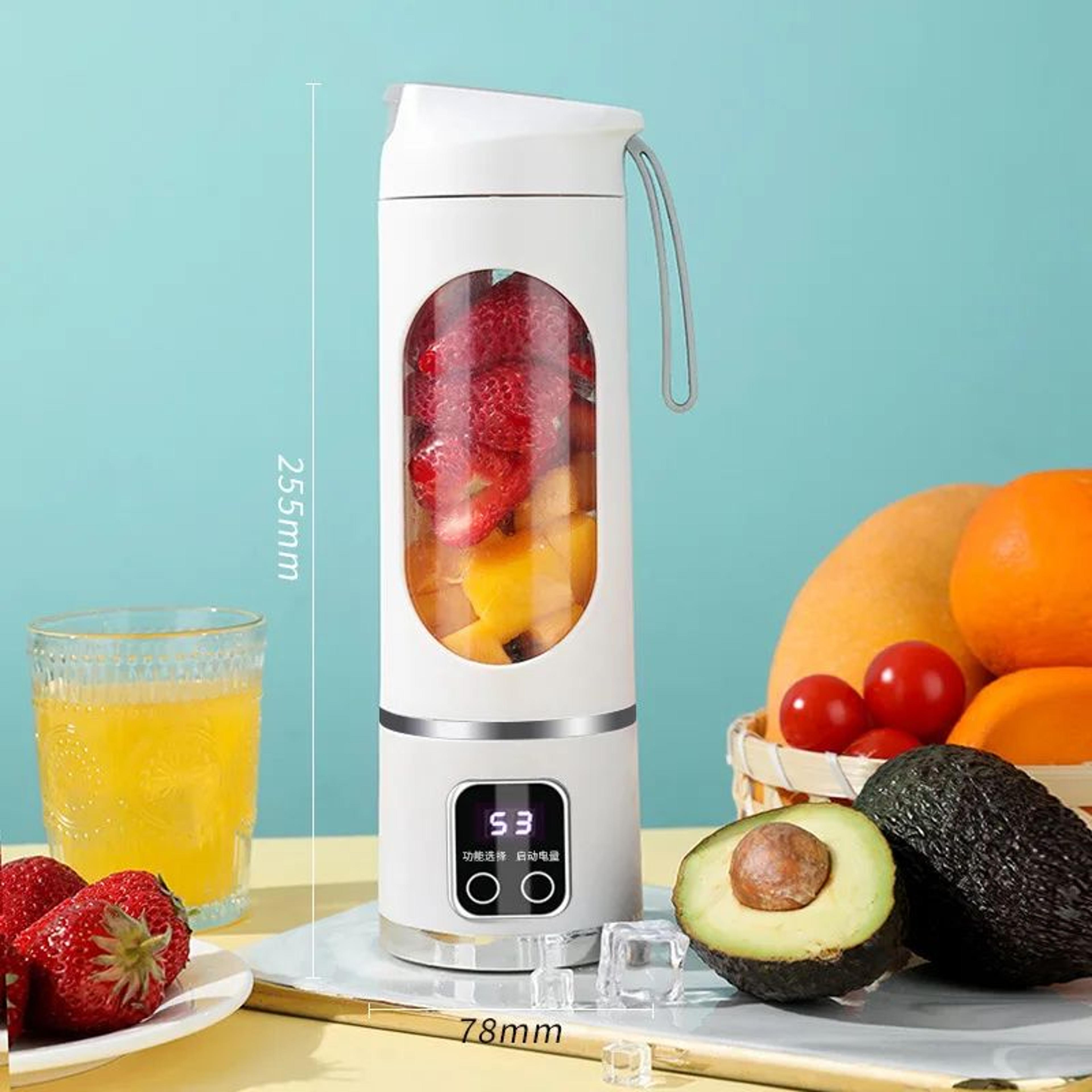 Portable Electric Juicer Bottle USB Rechargeable Mini Fruit Blender  Wireless Fresh Juice Extractor 7