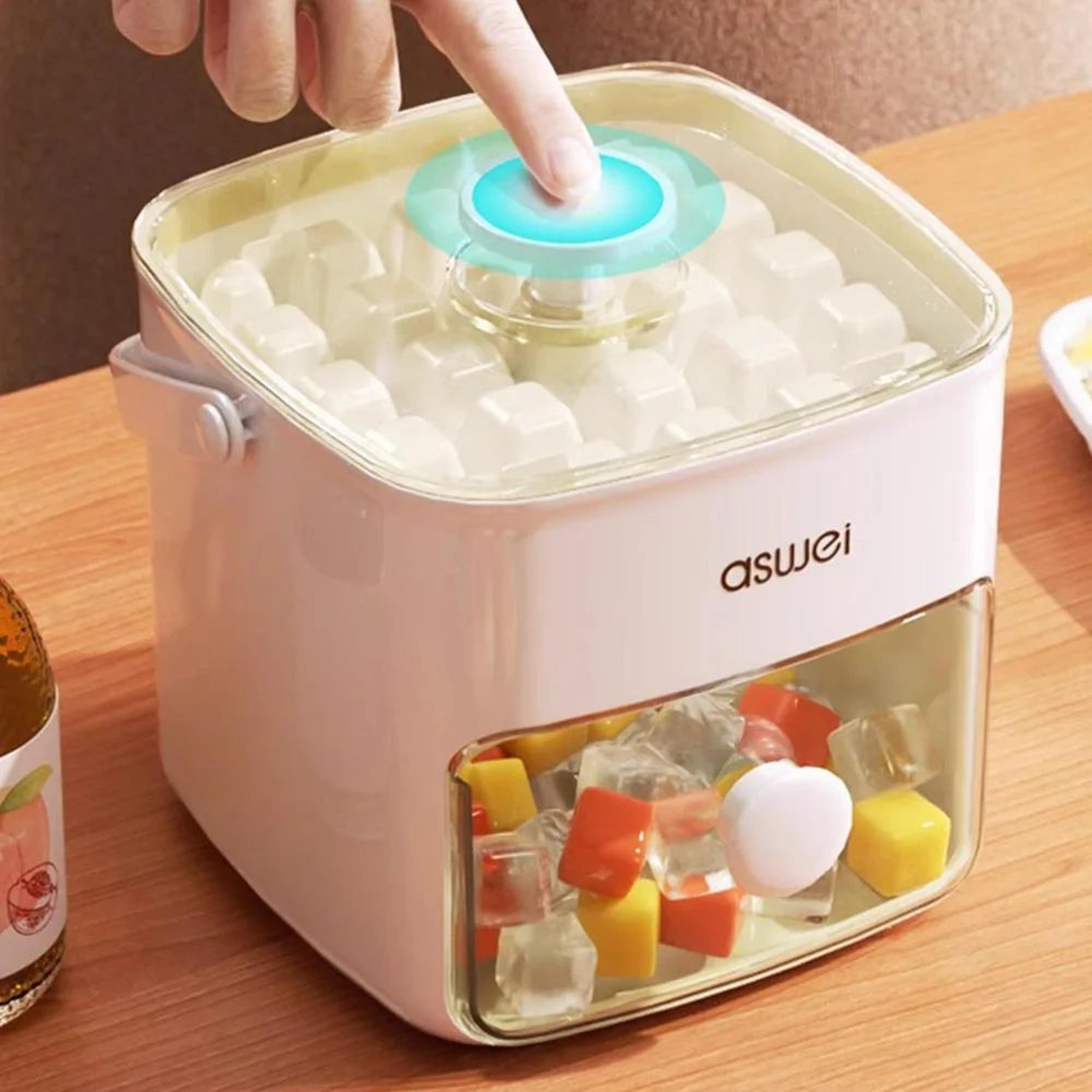 48Grid Ice Cube Mold LargeCapacity Ice Maker Box  OneTouch Release Portable Ice Tray 3