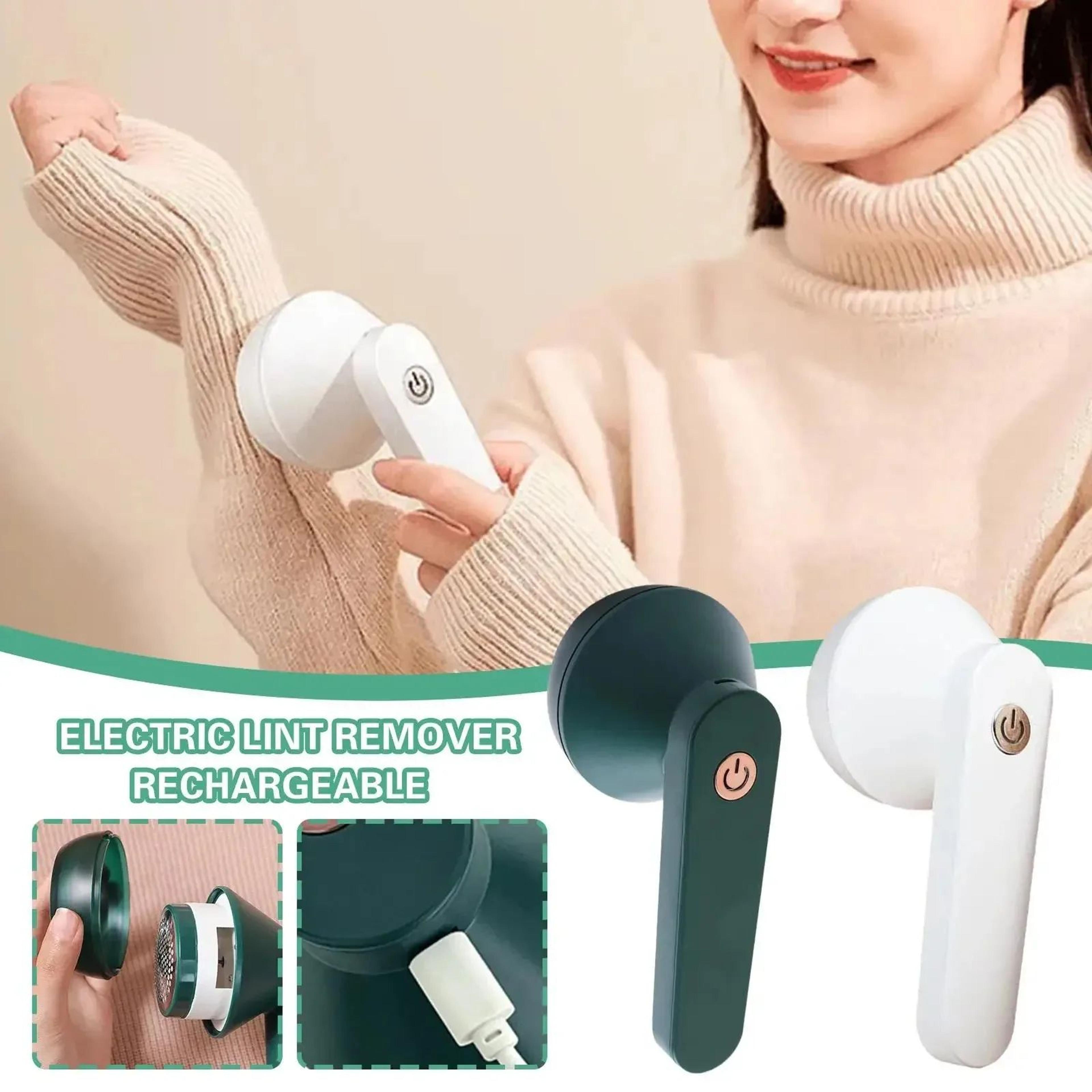 Electric Lint Remover USB Rechargeable Fabric Shaver  Portable Hair Ball Trimmer With Stainless Ste 0