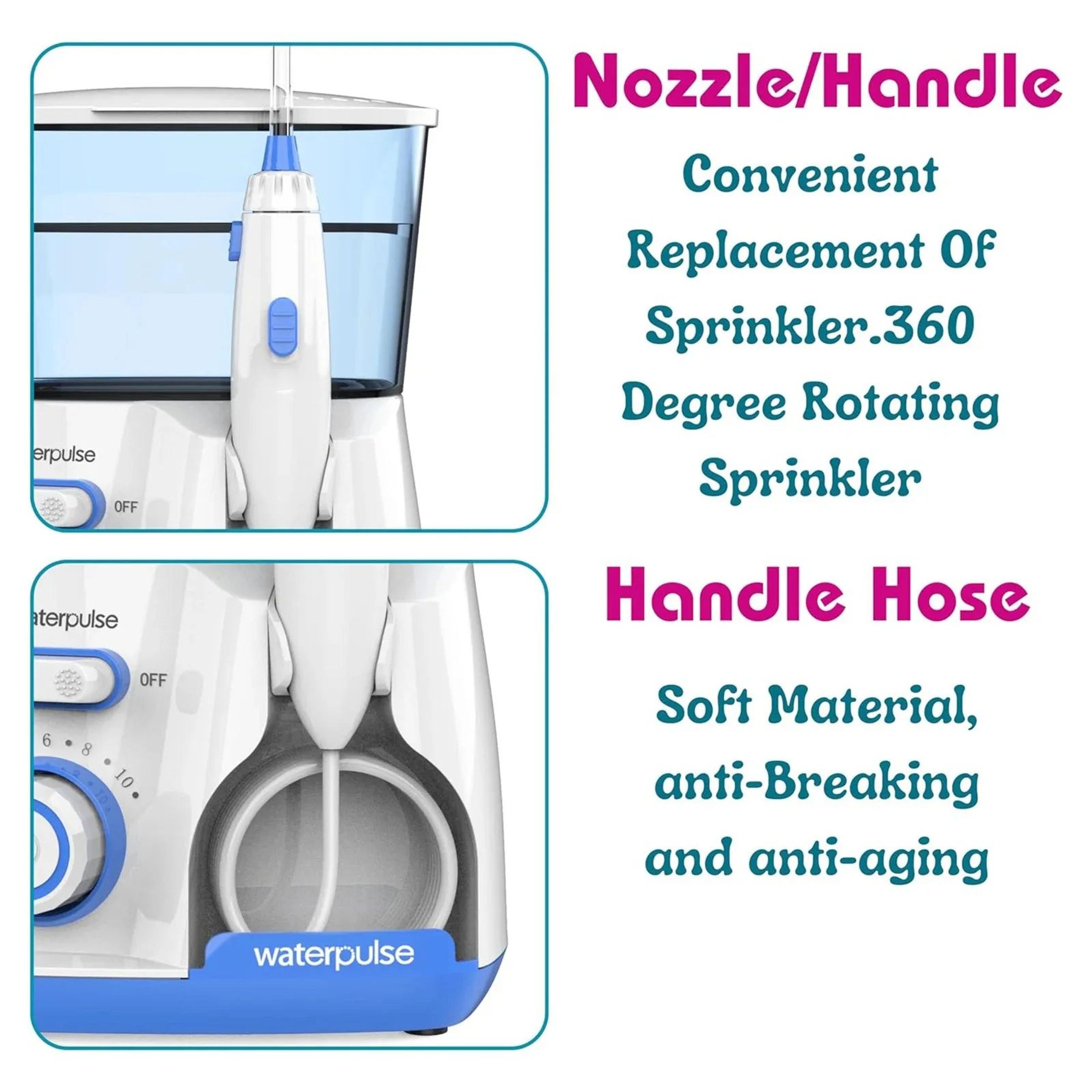 Electric Water Flosser With 5 Nozzles  10Level Oral Irrigator With 800 Ml Tank For Deep Teeth Clean 4