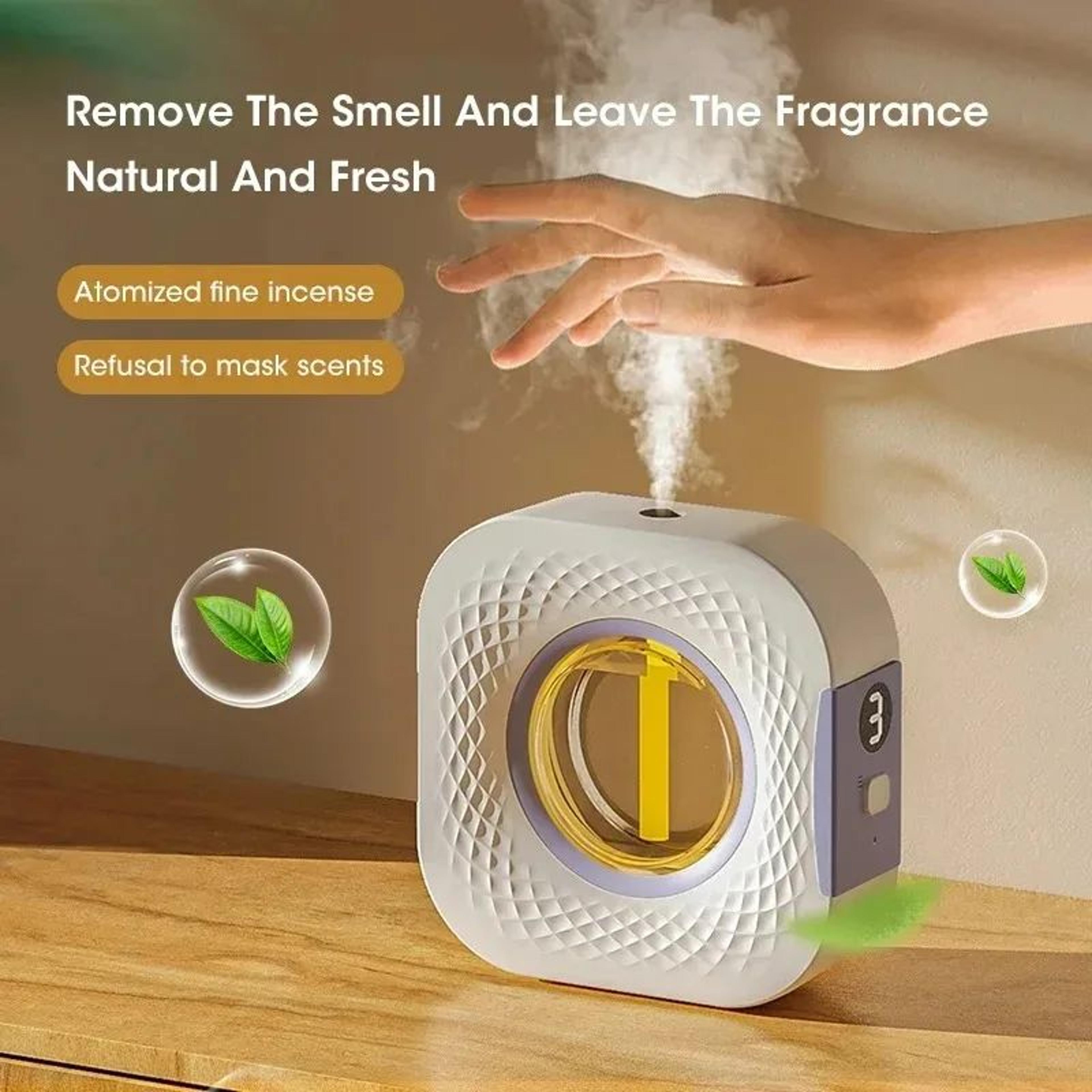 mini aromatherapy air purifying diffuser – wall-mounted fragrance humidifier with hilton lavender oil