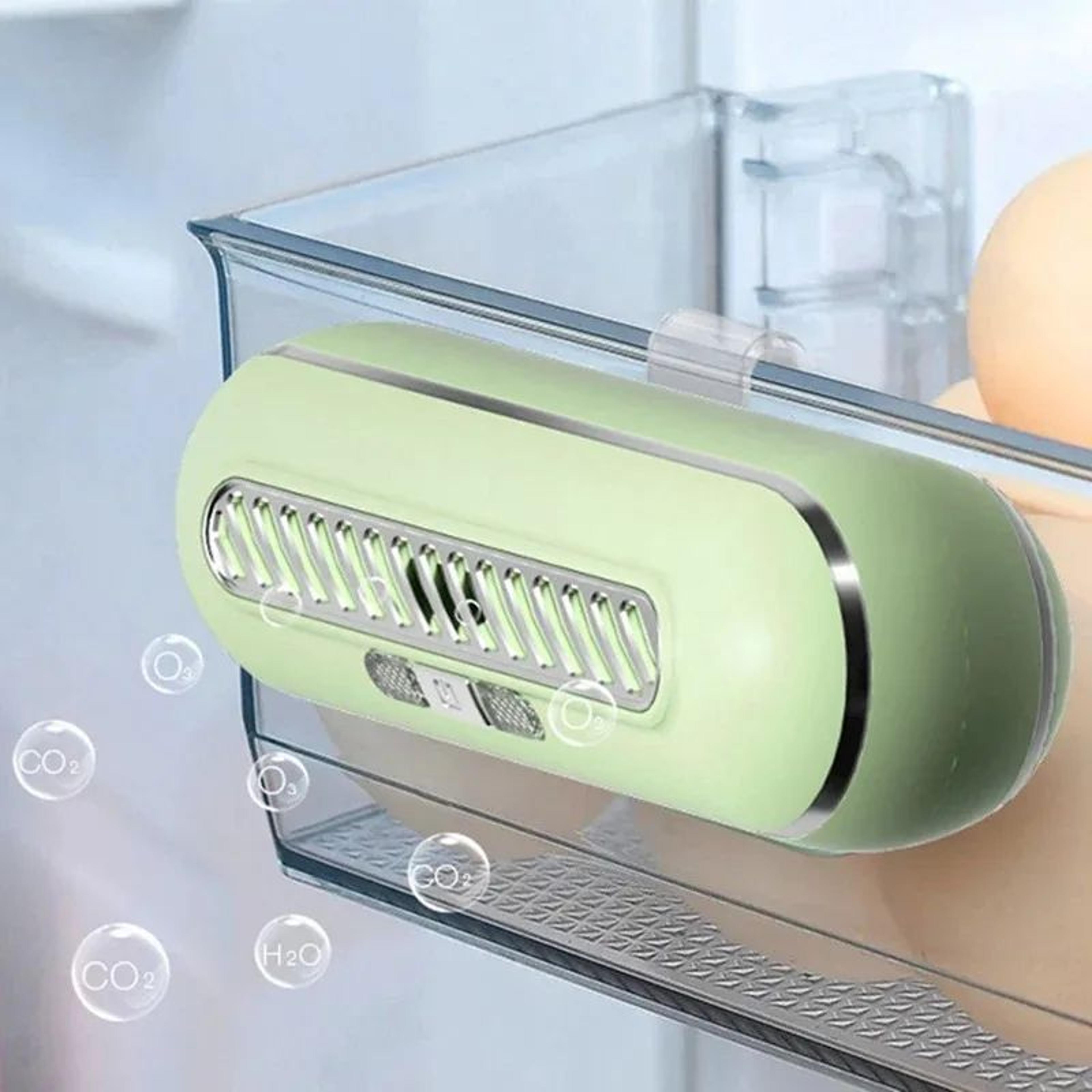 Rechargeable Refrigerator Odor Eliminator Air Purifier  HighPower Fridge Deodorizer With Smart Indi 0
