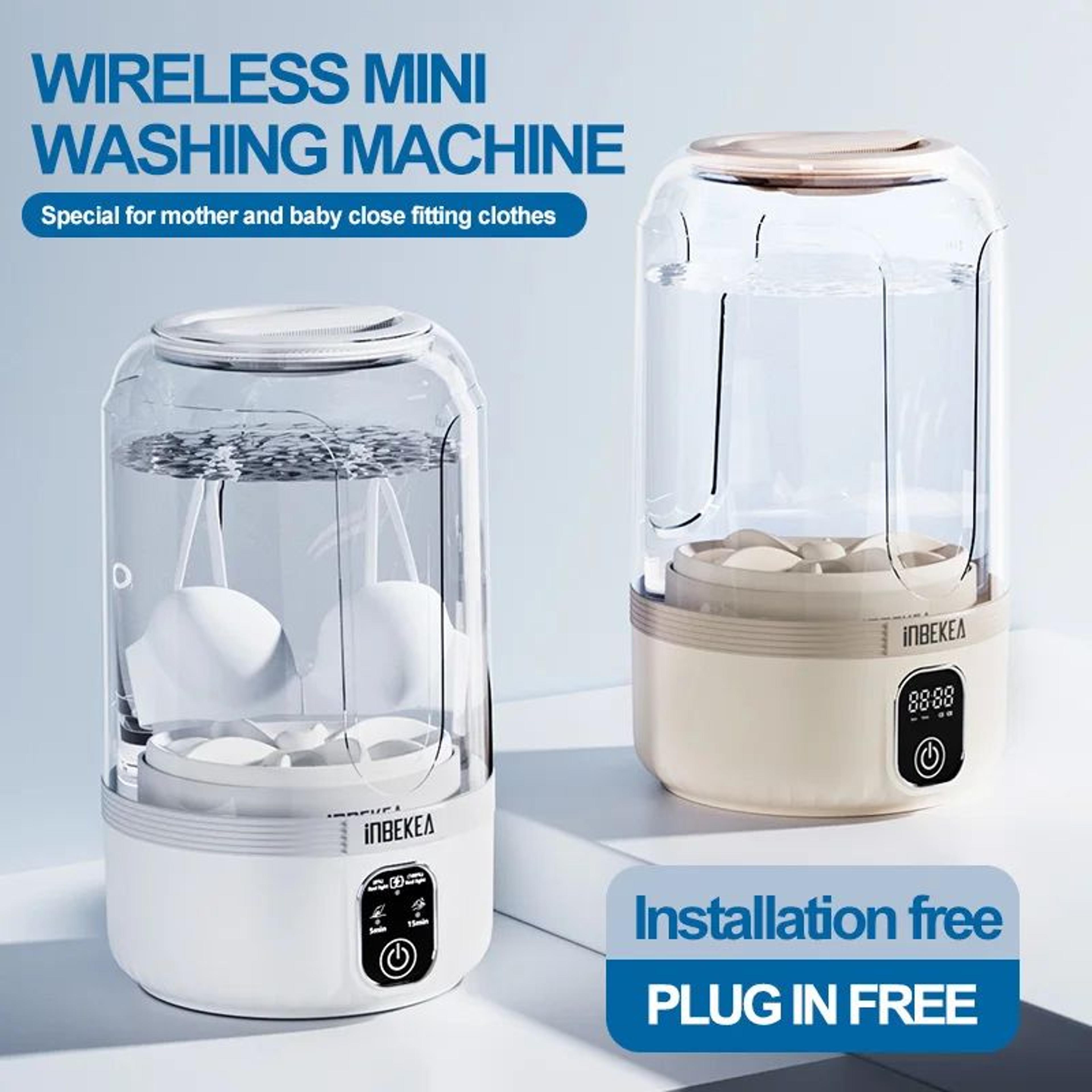 16 Qt Mini Portable Washing Machine  Waterproof Wireless Compact Laundry Tool With 7000mAh Recharge 1