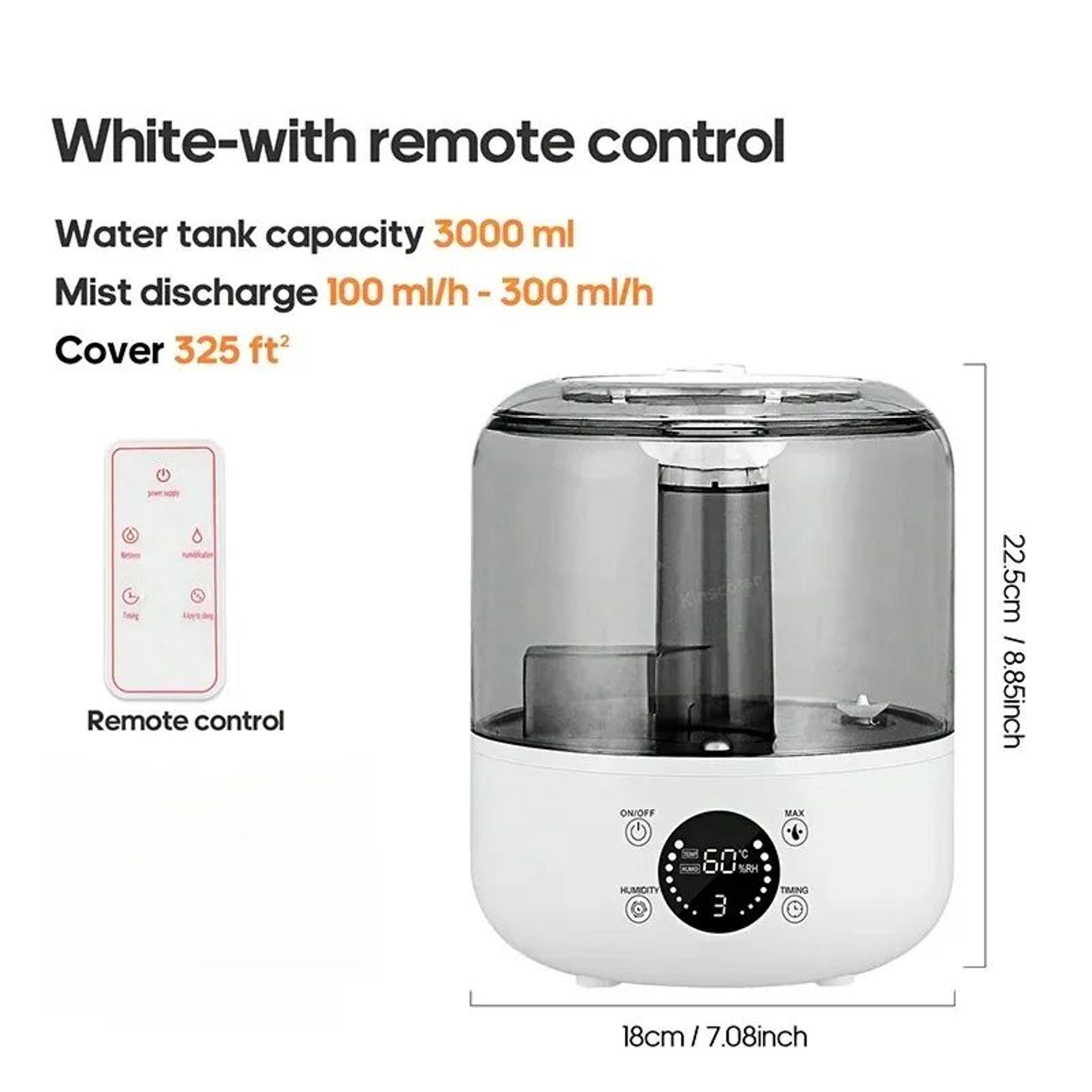 Household Air Humidifier 3L Large Capacity  Portable Mute Aroma Diffuser With Remote  Timer Control 7
