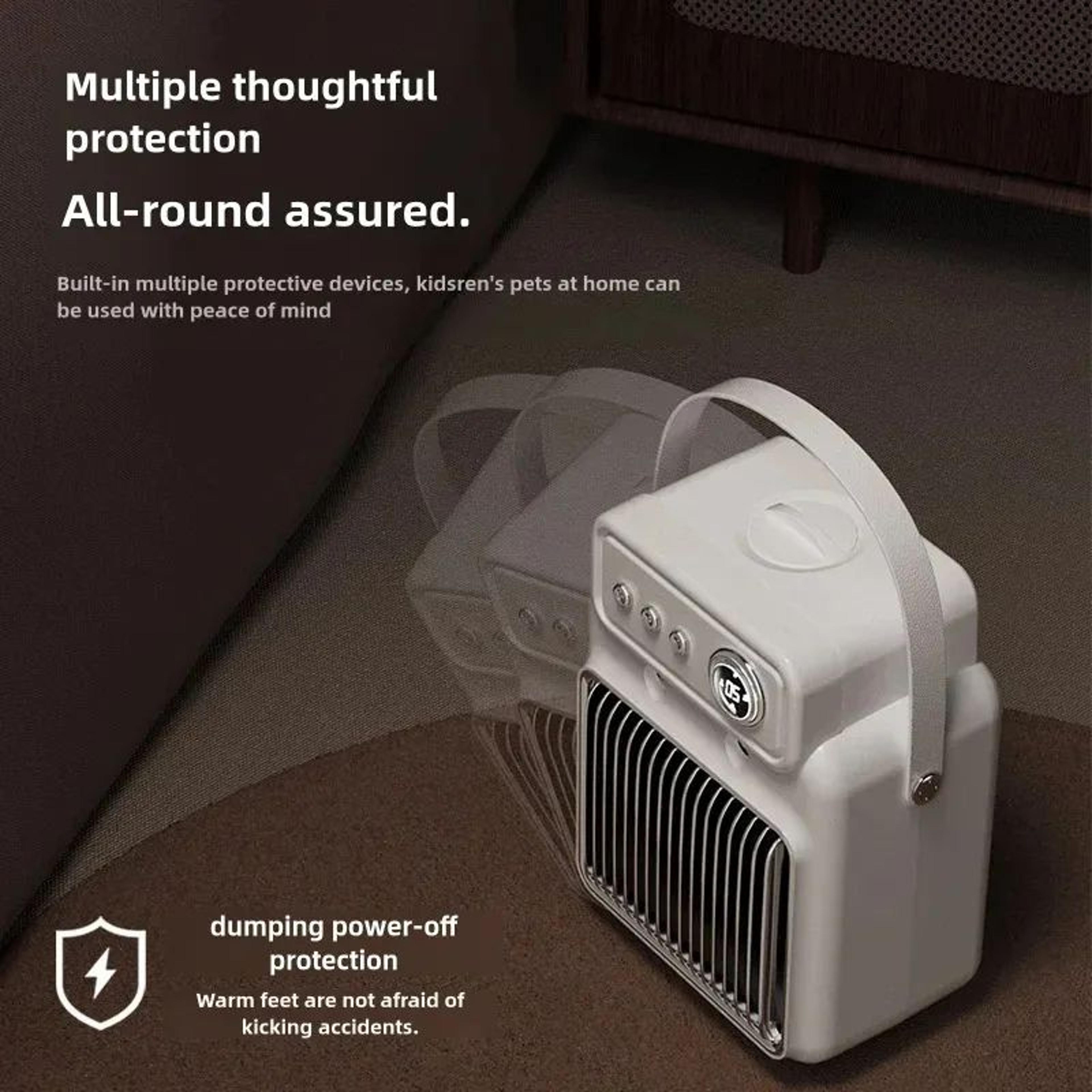 Electric Desktop Heater With Humidifier  2in1 Intelligent Warm Air Heater With 3Speed Adjustment Fo 1