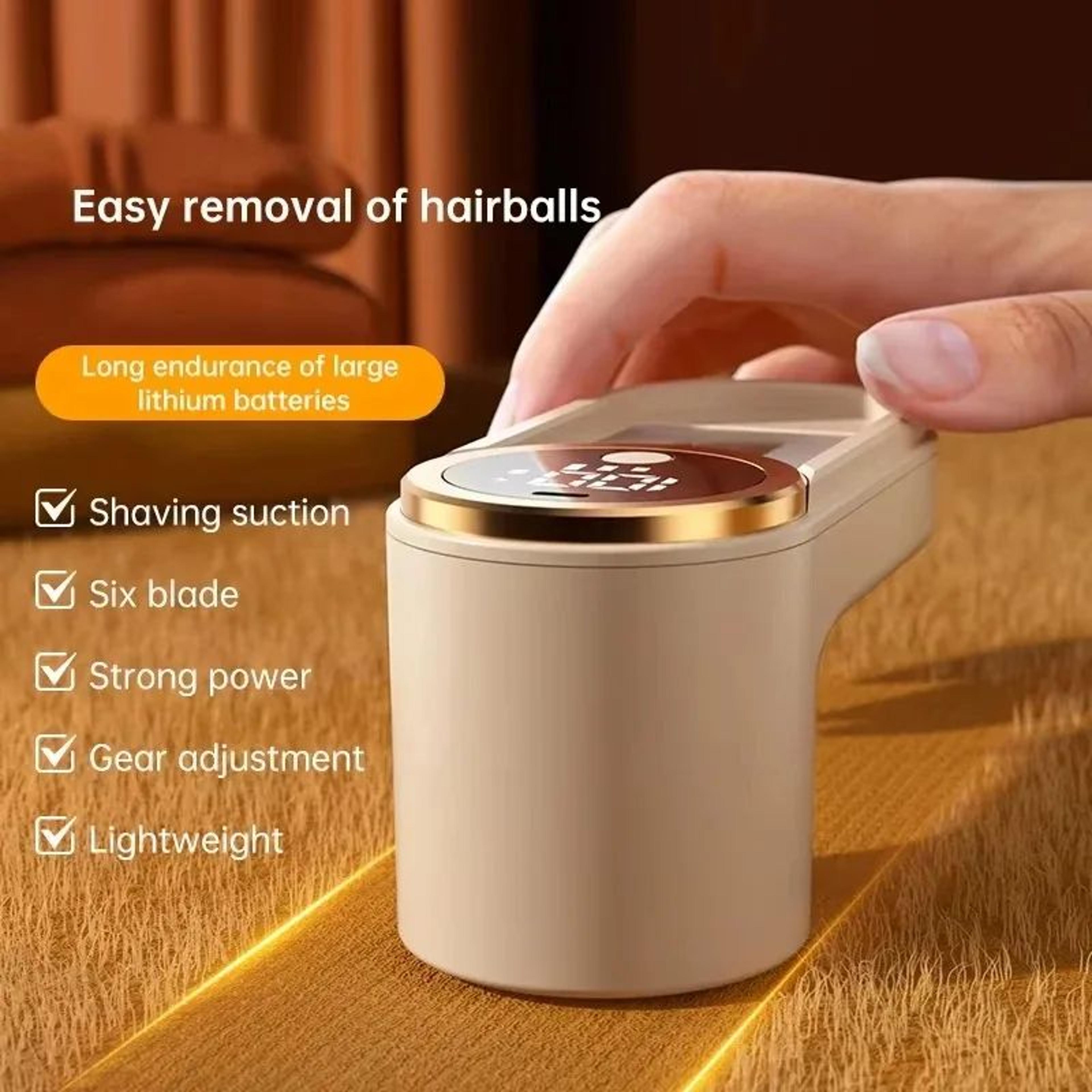 Portable Electric Lint Remover With LED Display  USB TypeC Rechargeable Sweater Shaver Hair Ball Tr 0