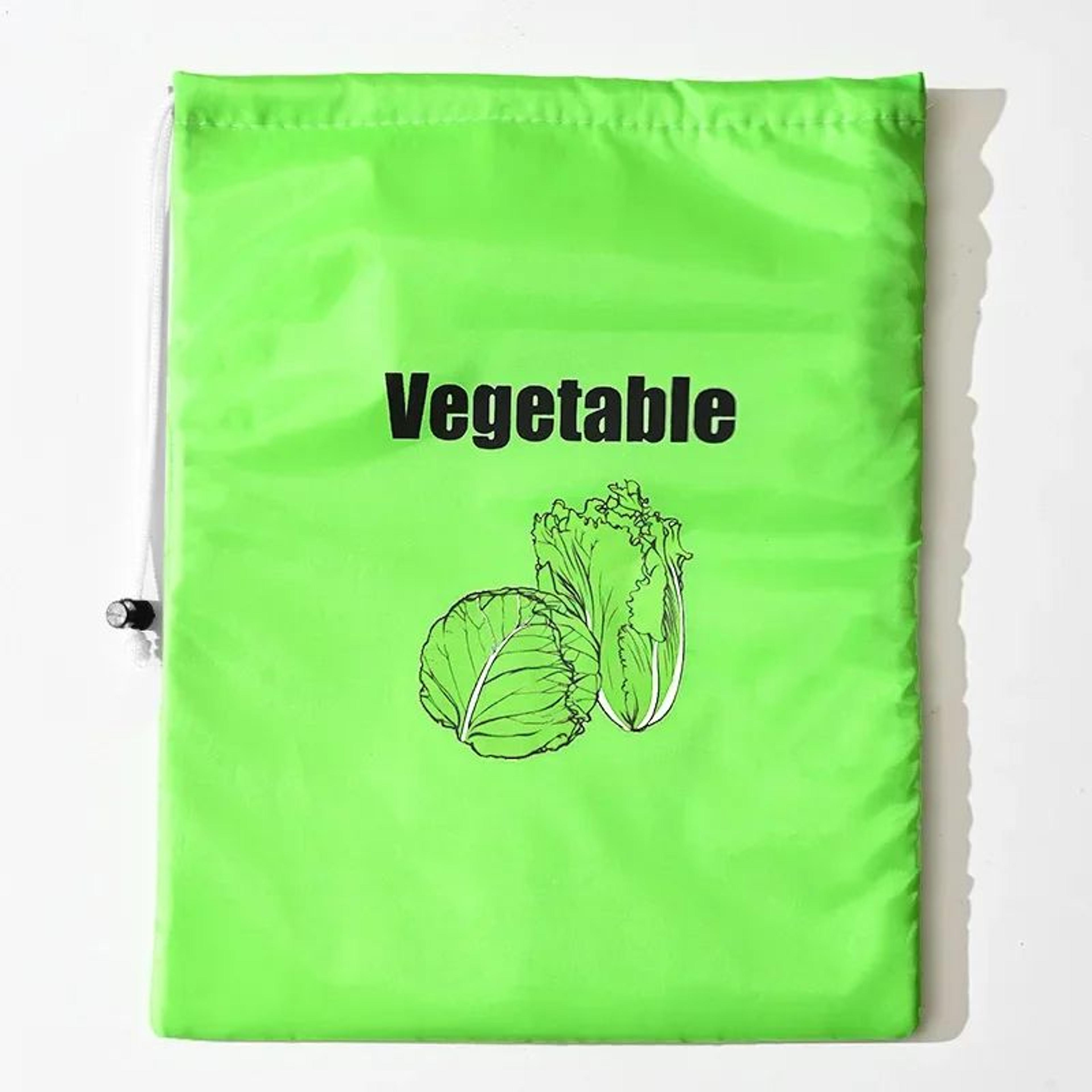 Insulated FreshKeeper Drawstring Bag  Reusable Vegetable  Fruit Storage Organizer For Bananas Lettu 9