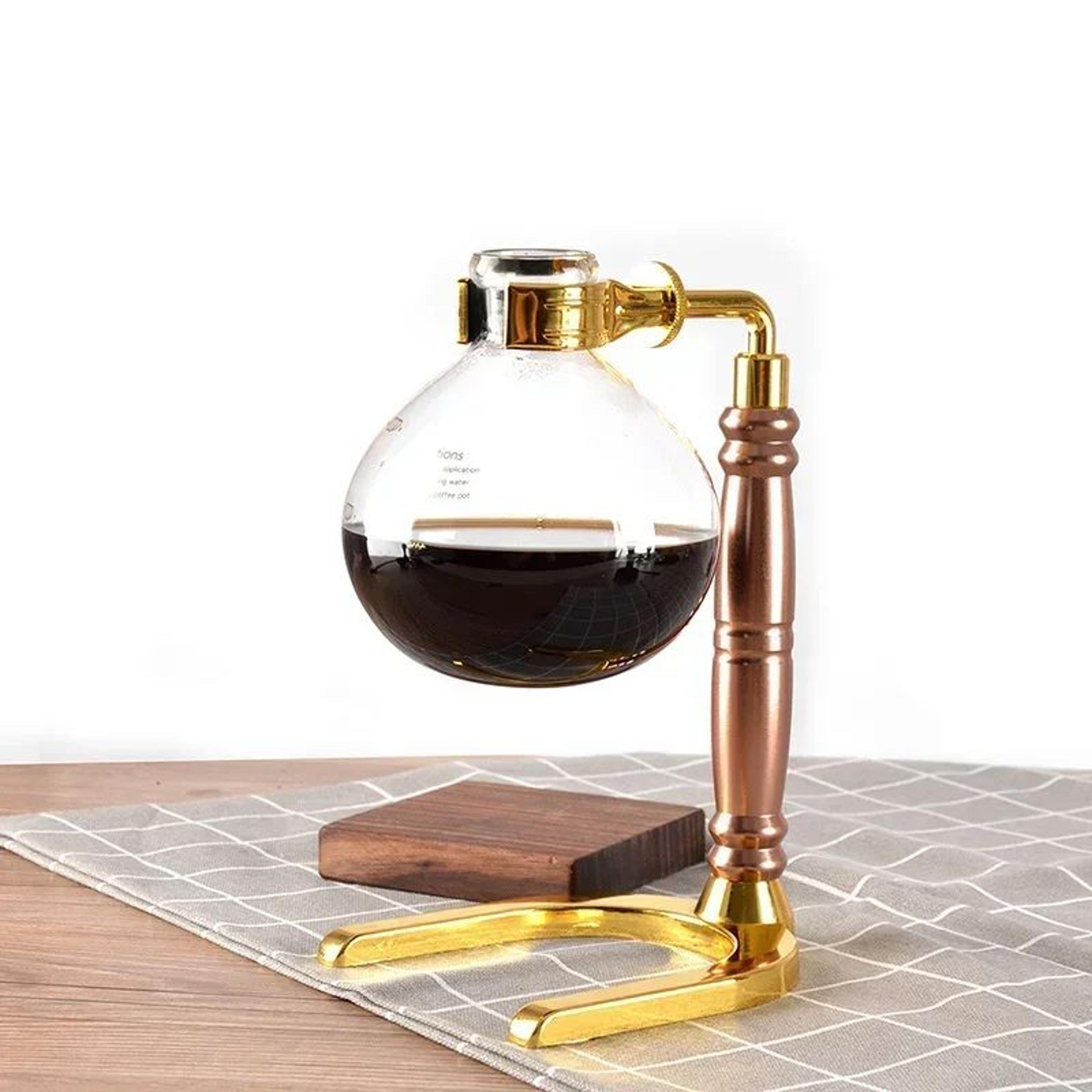 Premium Glass Vacuum Coffee Maker  Tea Siphon Brewer  3 Cup  5 Cup Home Barista System 3