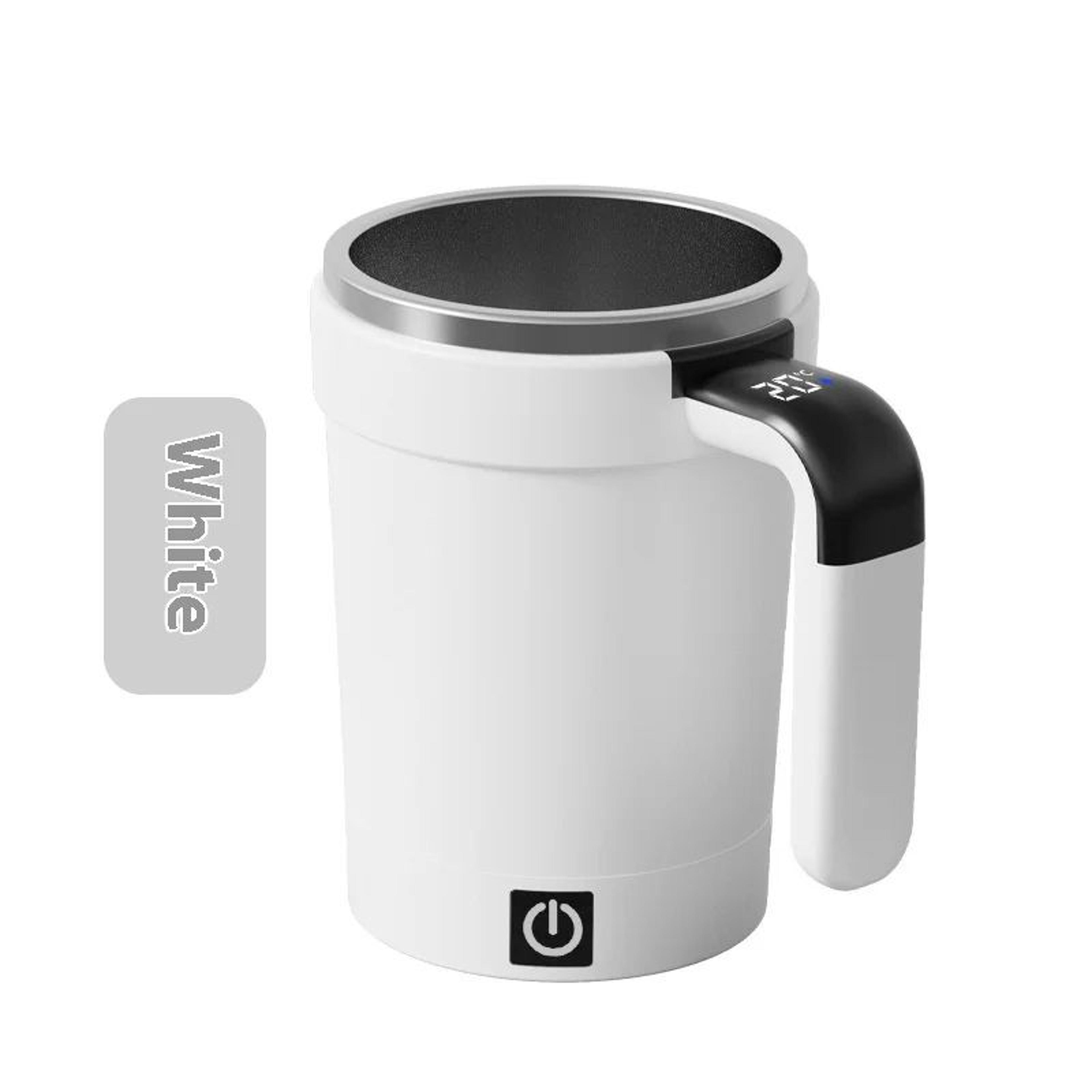 Smart SelfStirring Temperature Display Mug  USB Rechargeable Magnetic Coffee  Protein Mixer Cup 13  9