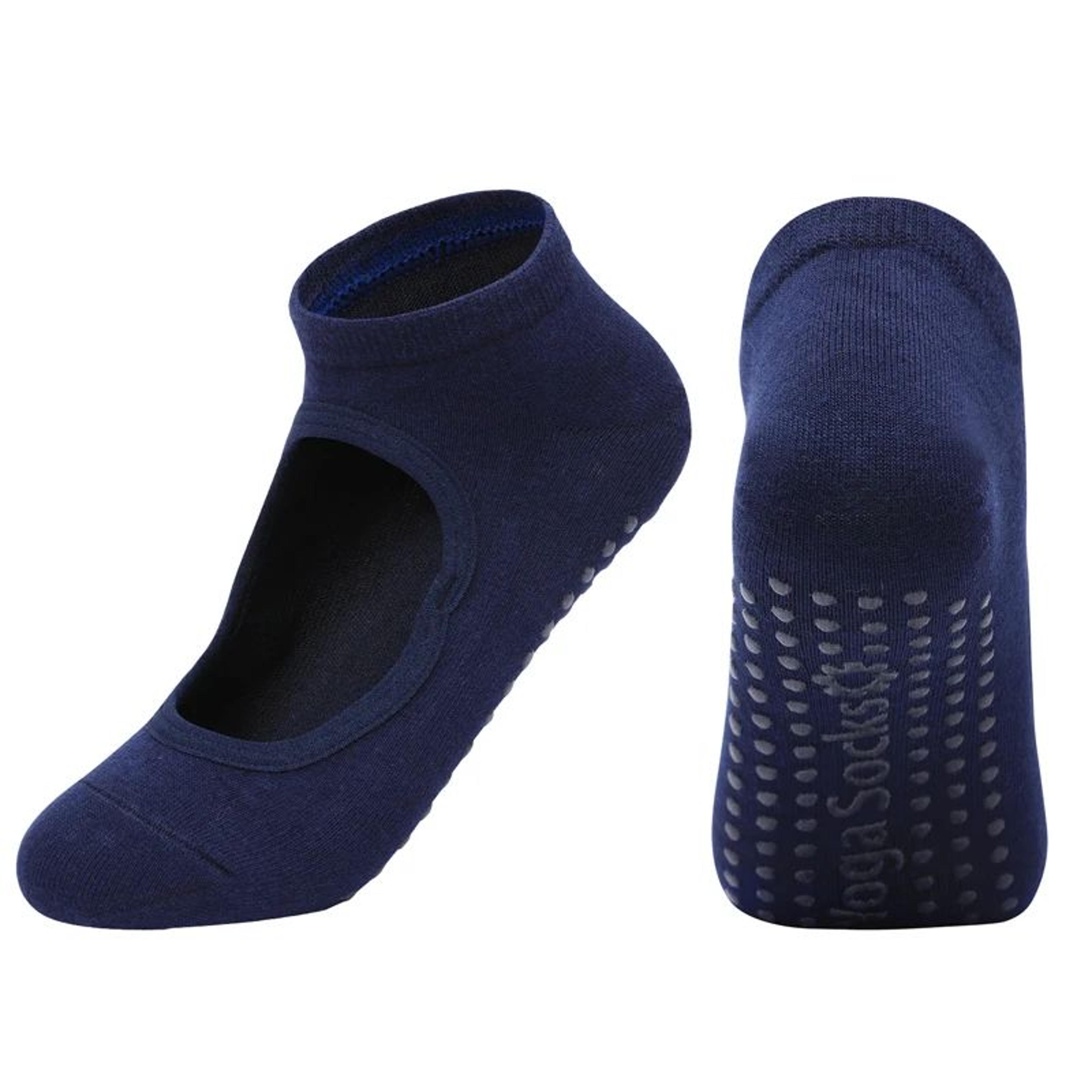 Customized Womens Backless AntiSlip Pilates Socks  Breathable Cotton 5Toe Yoga  Ballet Fitness Grip 20