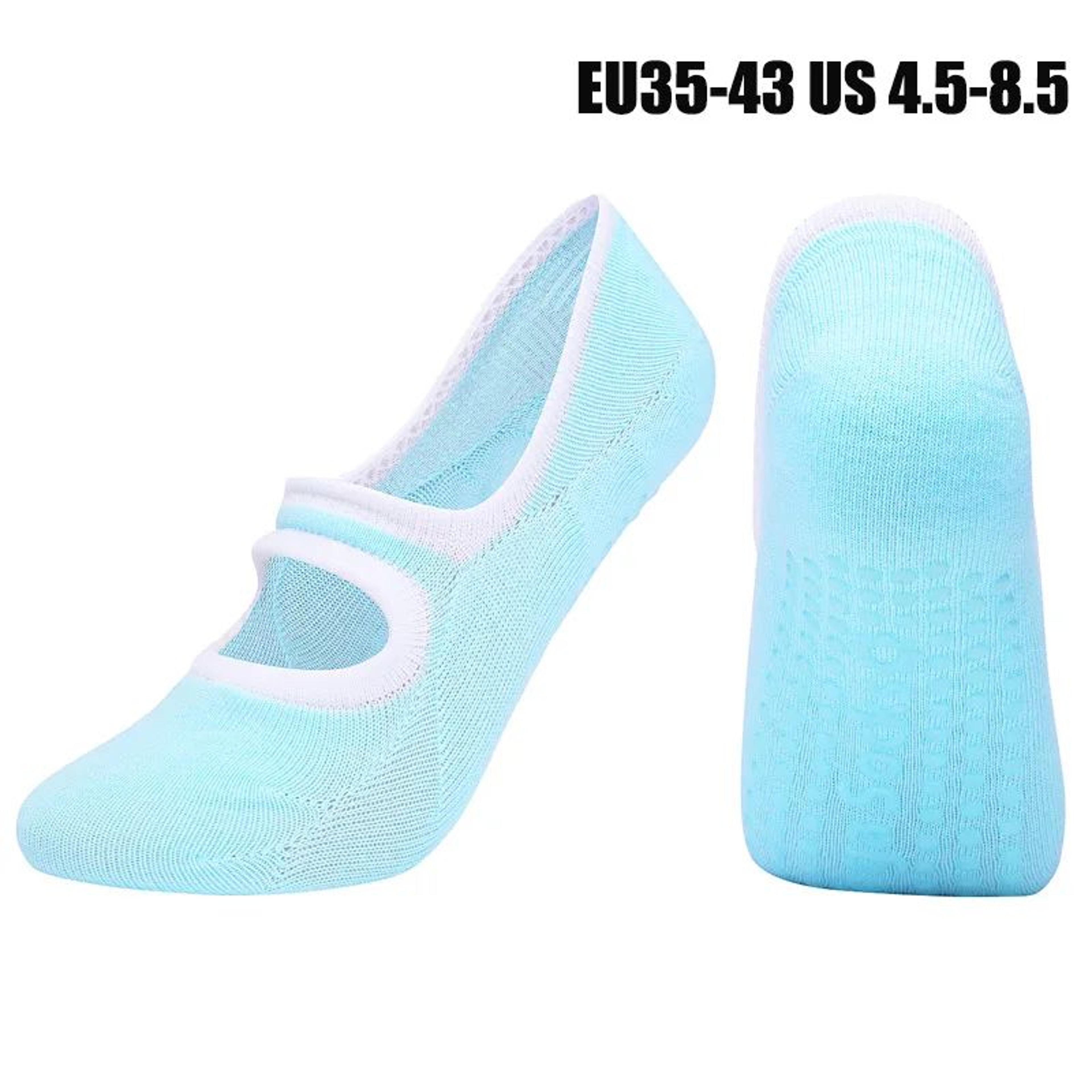 Customized Womens Backless AntiSlip Pilates Socks  Breathable Cotton 5Toe Yoga  Ballet Fitness Grip 25