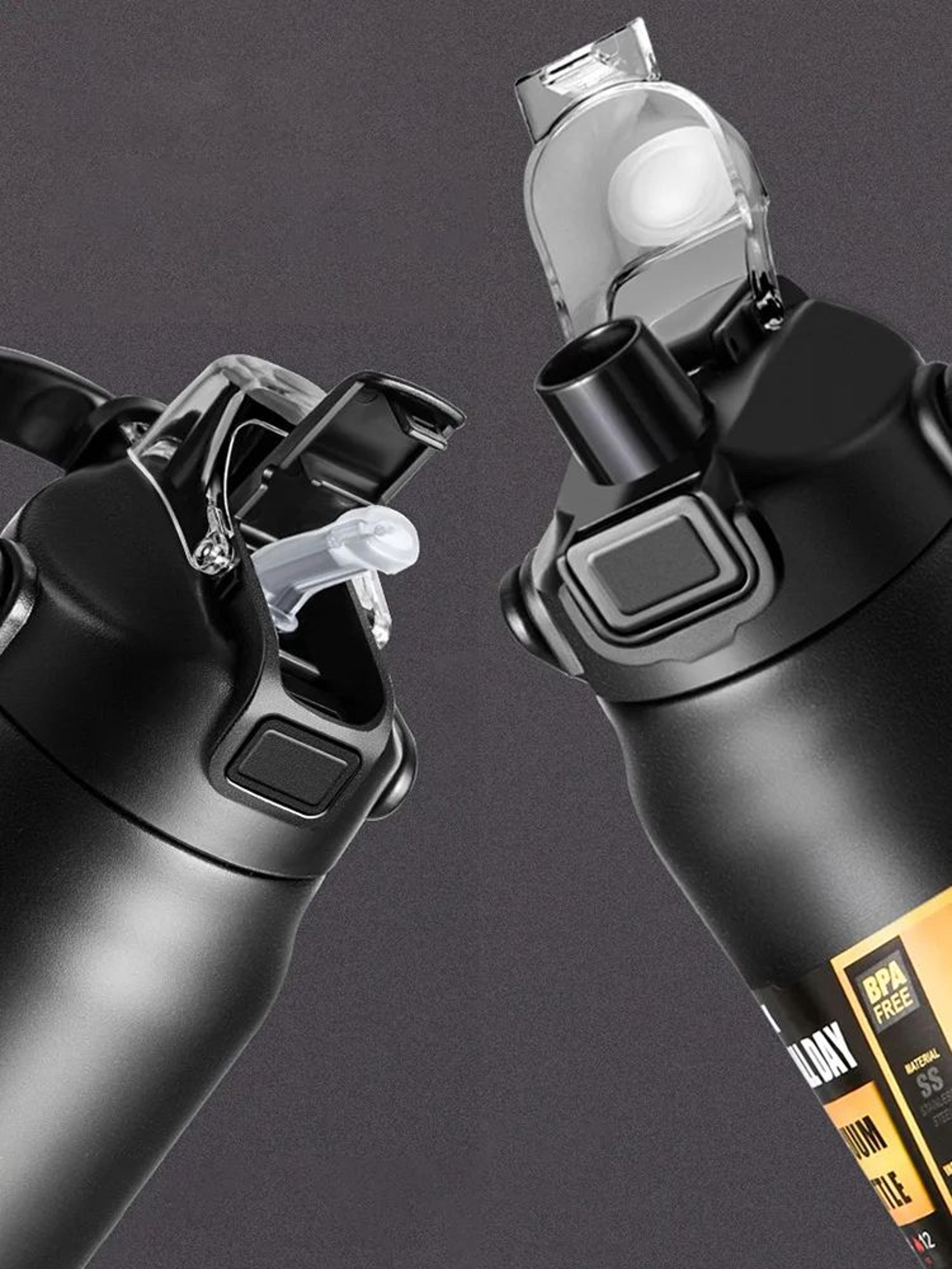 Portable 304 Stainless Steel Insulated Water Bottle With Straw  Leakproof Vacuum Thermos Tumbler Fo 2