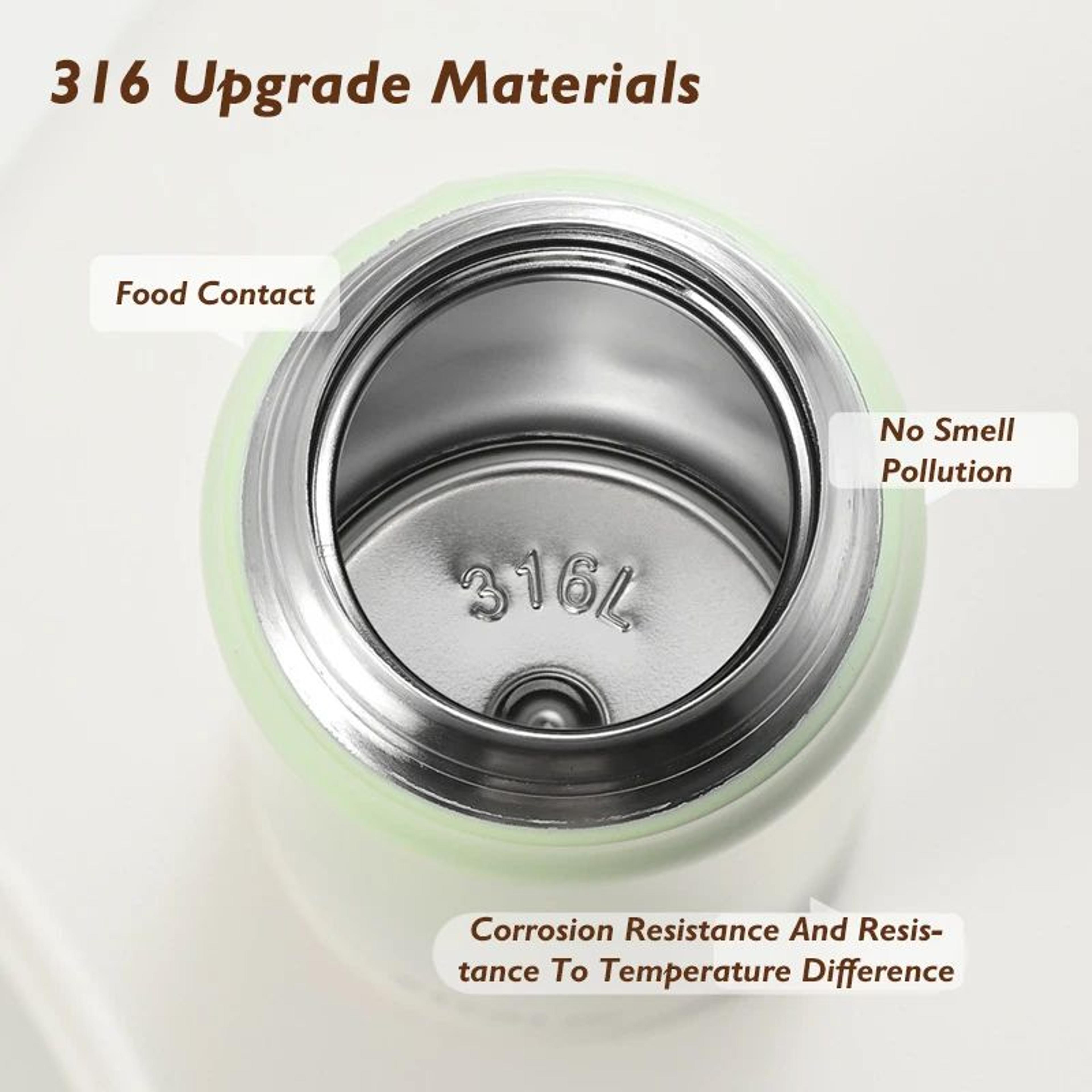 316 Stainless Steel Vacuum Insulated Thermos Bottle  Leakproof Portable Thermal Coffee  Water Tumbl 5