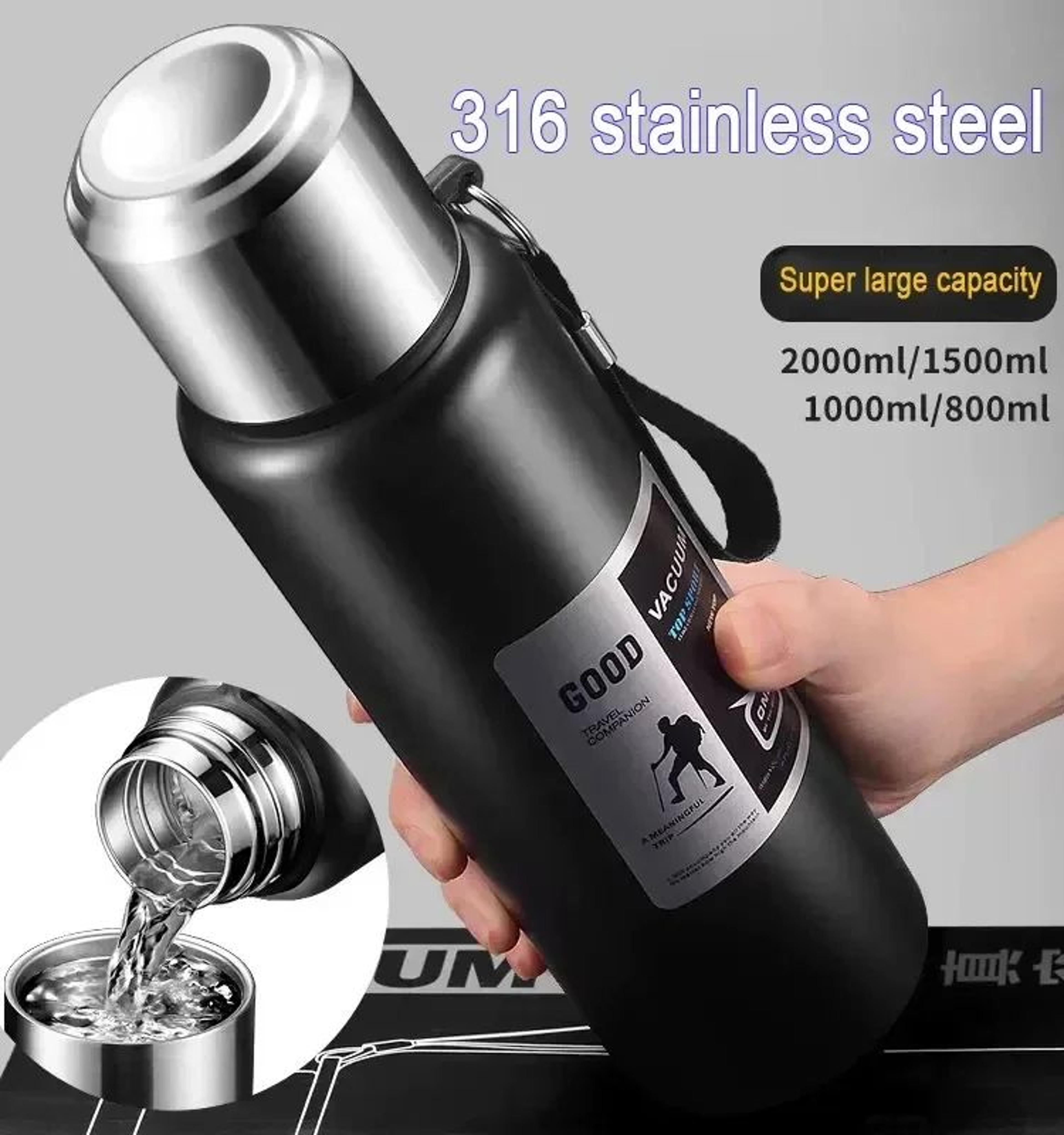 Large Capacity Stainless Steel Insulated Thermos Tumbler  Vacuum Thermal Travel Mug For Hot  Cold D 2