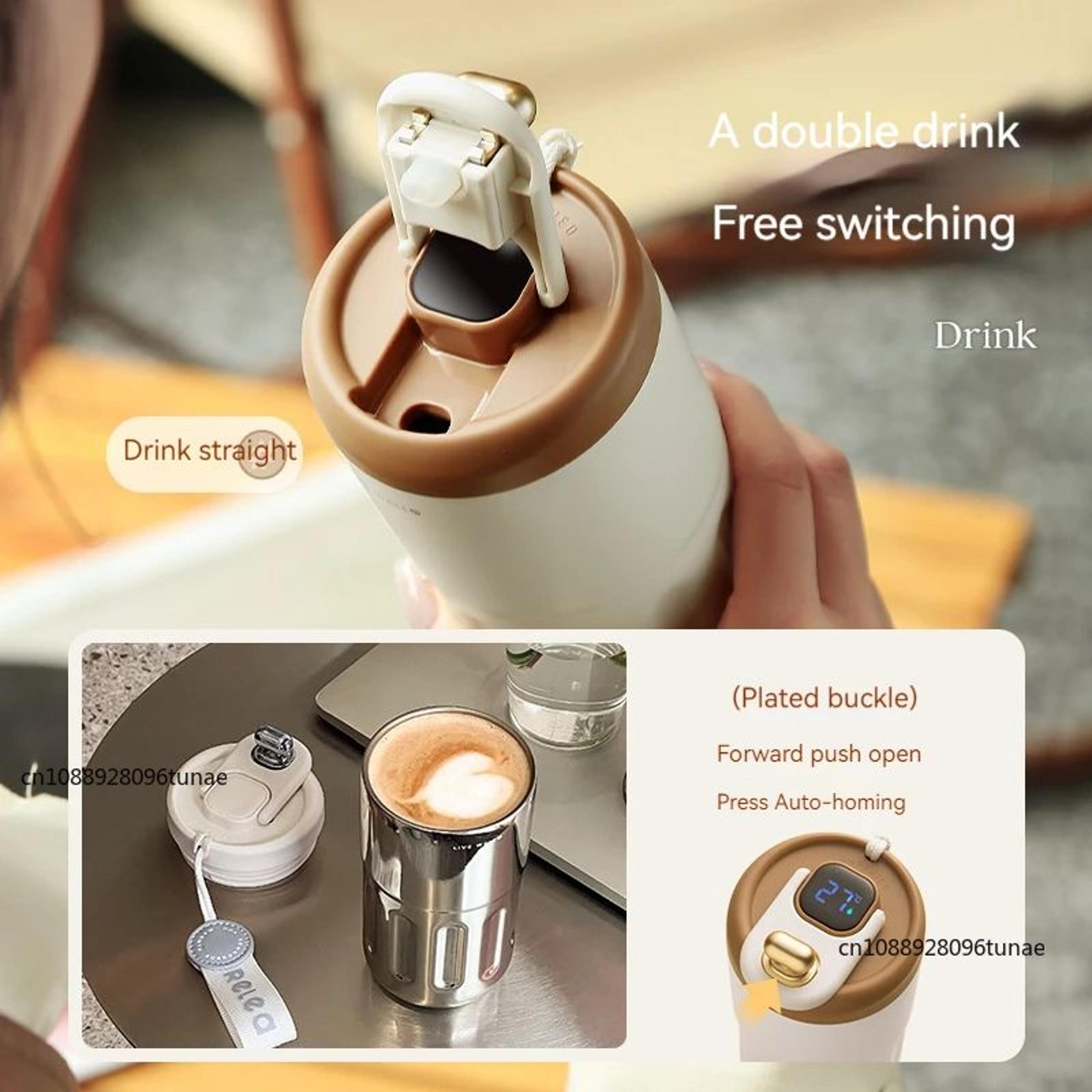 Smart LED Temperature Display Stainless Steel Thermos Cup  316 Vacuum Insulated Travel Coffee Mug 2