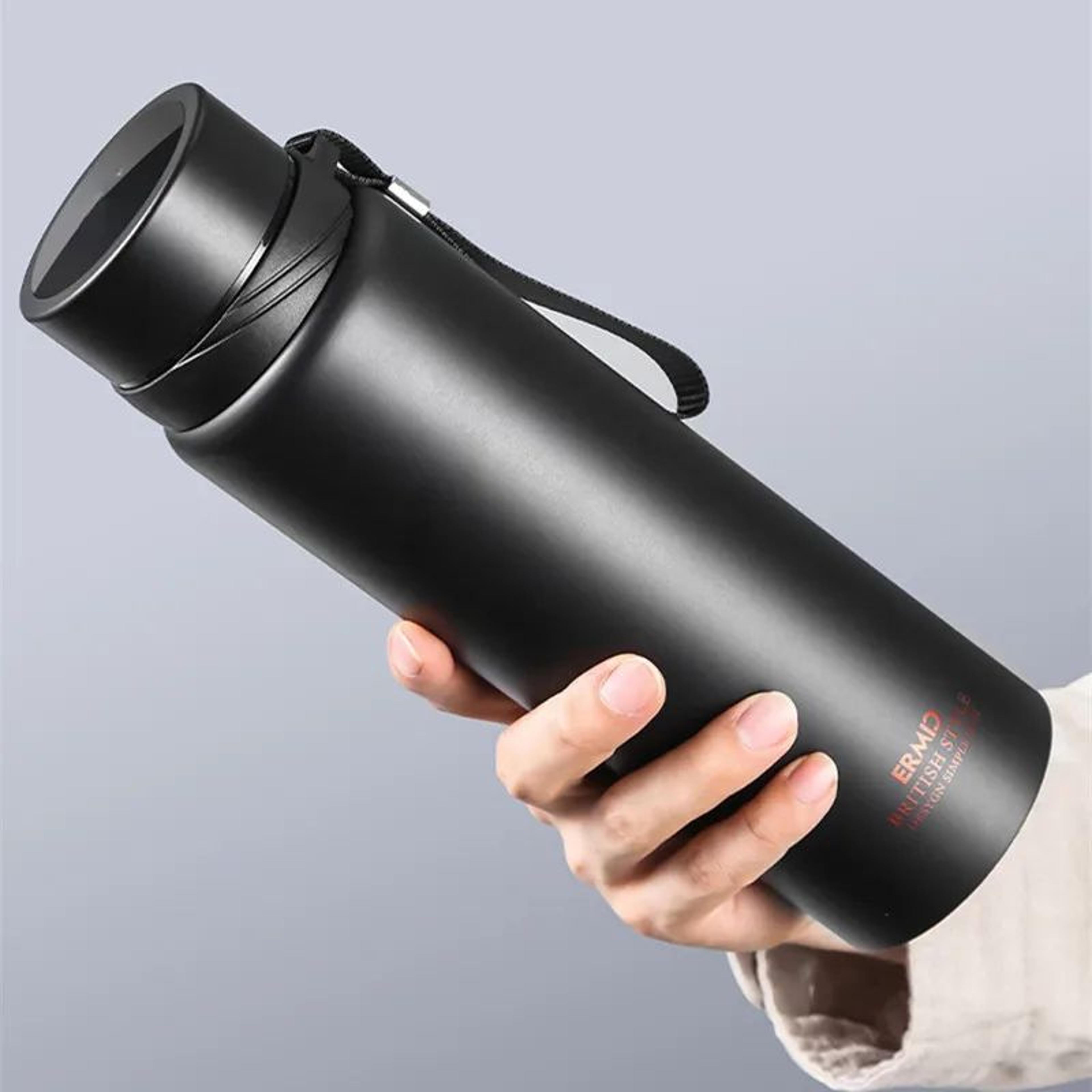Double Wall 304 Stainless Steel Vacuum Flask With Filter  Large Capacity Leakproof Sport Thermos 1
