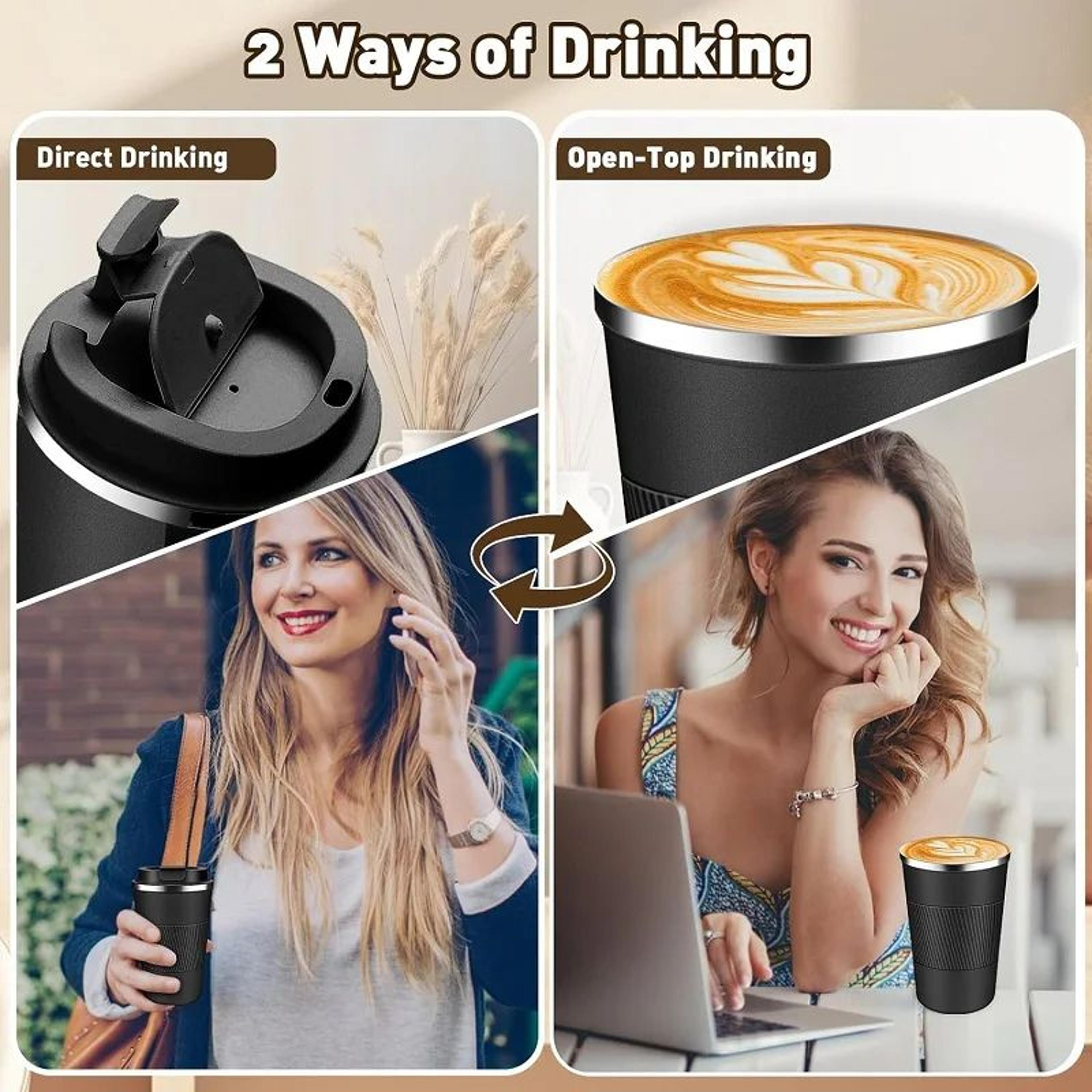 304 Stainless Steel Leakproof Travel Coffee Mug  Double Wall Insulated Thermal Bottle 3