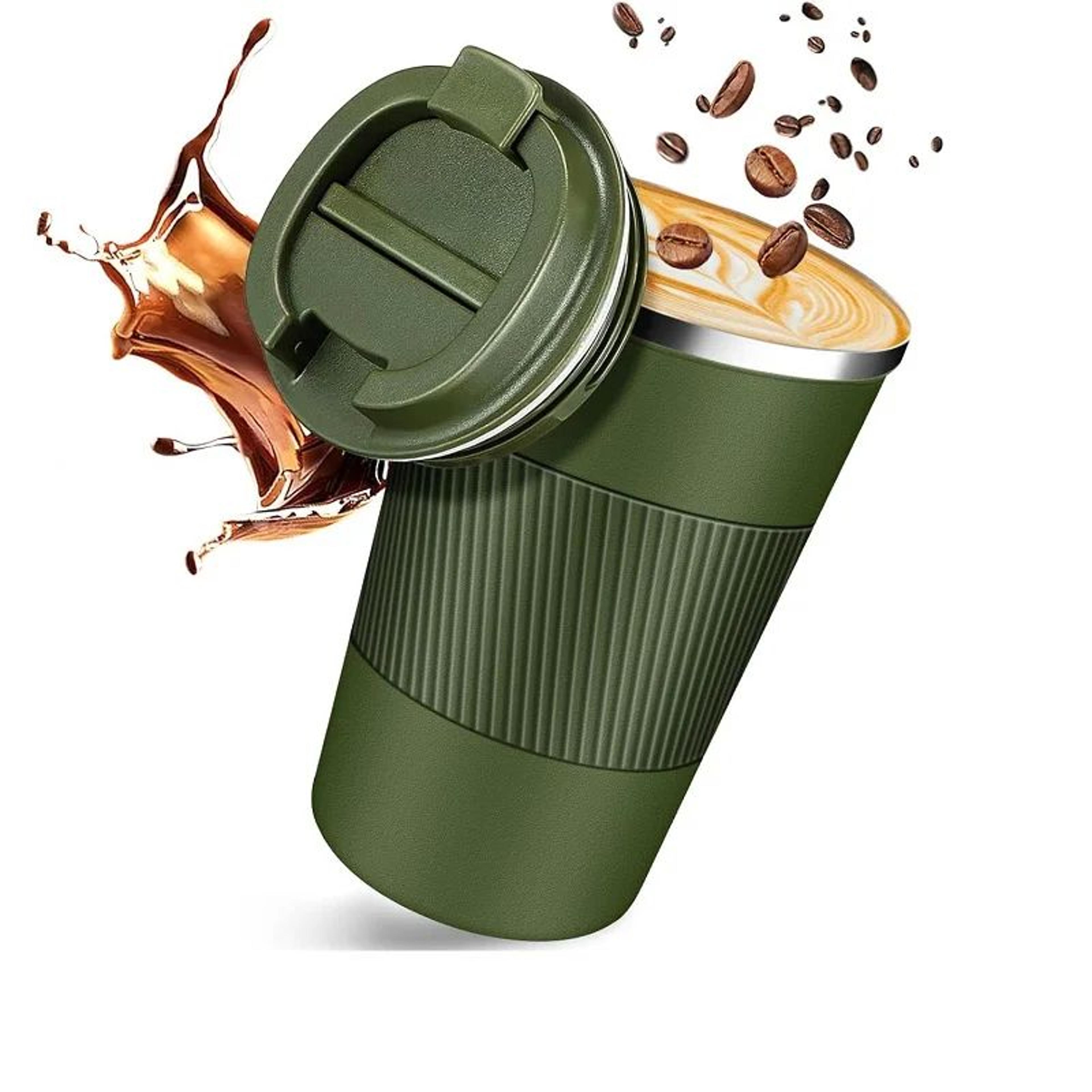 304 Stainless Steel Leakproof Travel Coffee Mug  Double Wall Insulated Thermal Bottle 8