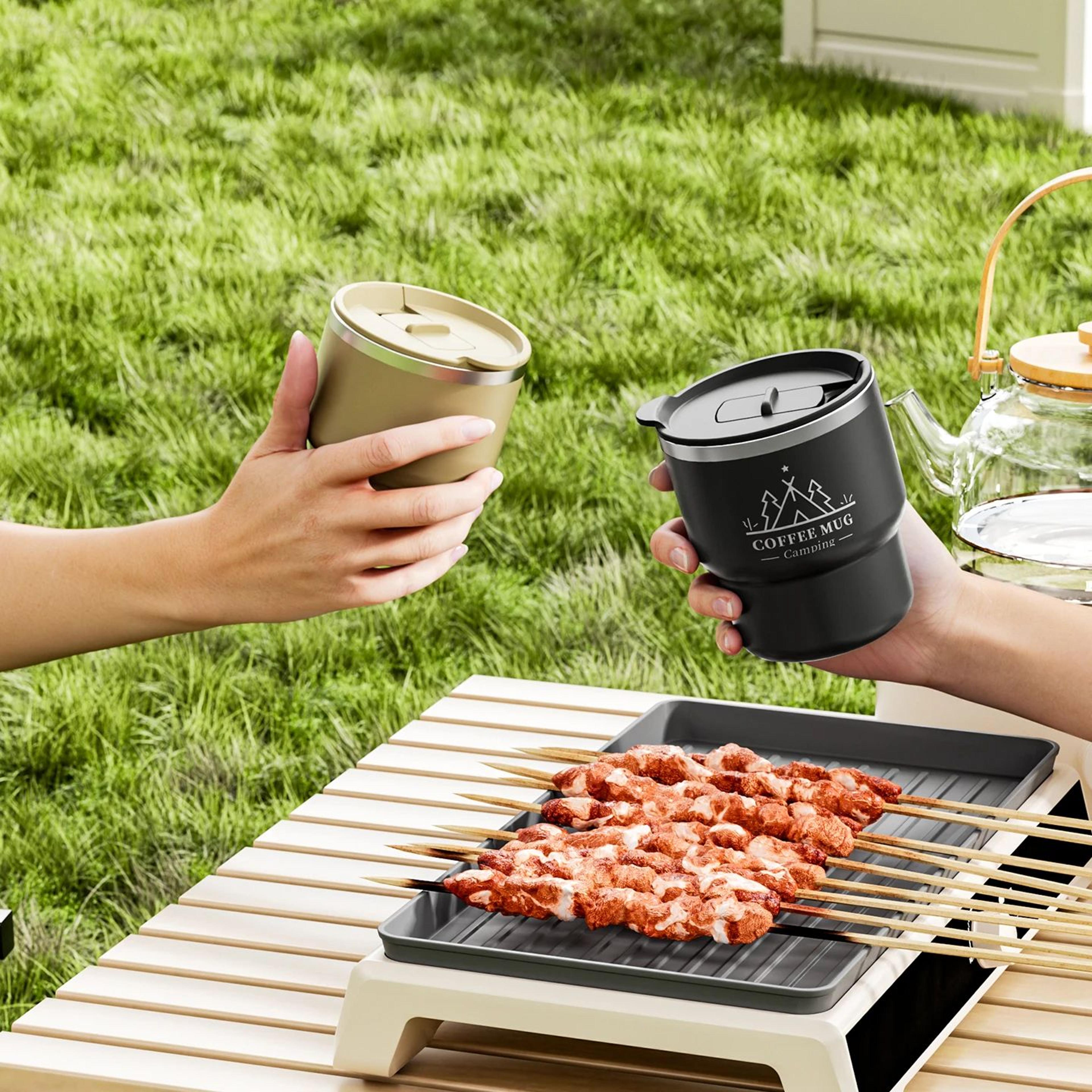 135 Fl Oz 304 Stainless Steel Insulated Thermal Cup  Double Wall Leakproof Office Coffee  Water Tum 4